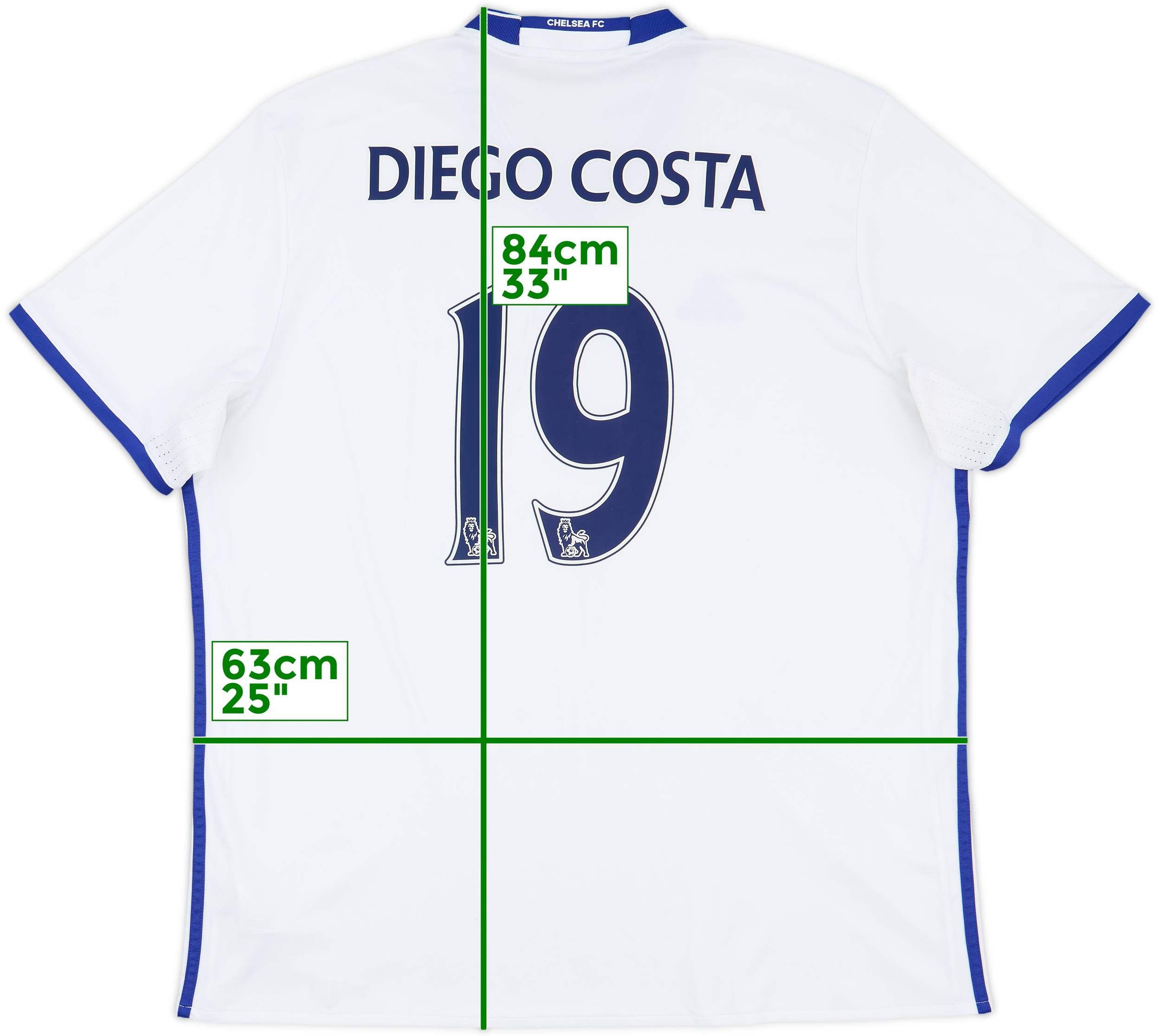 2016-17 Chelsea Third Shirt Diego Costa #19 - 9/10 - (XXL)