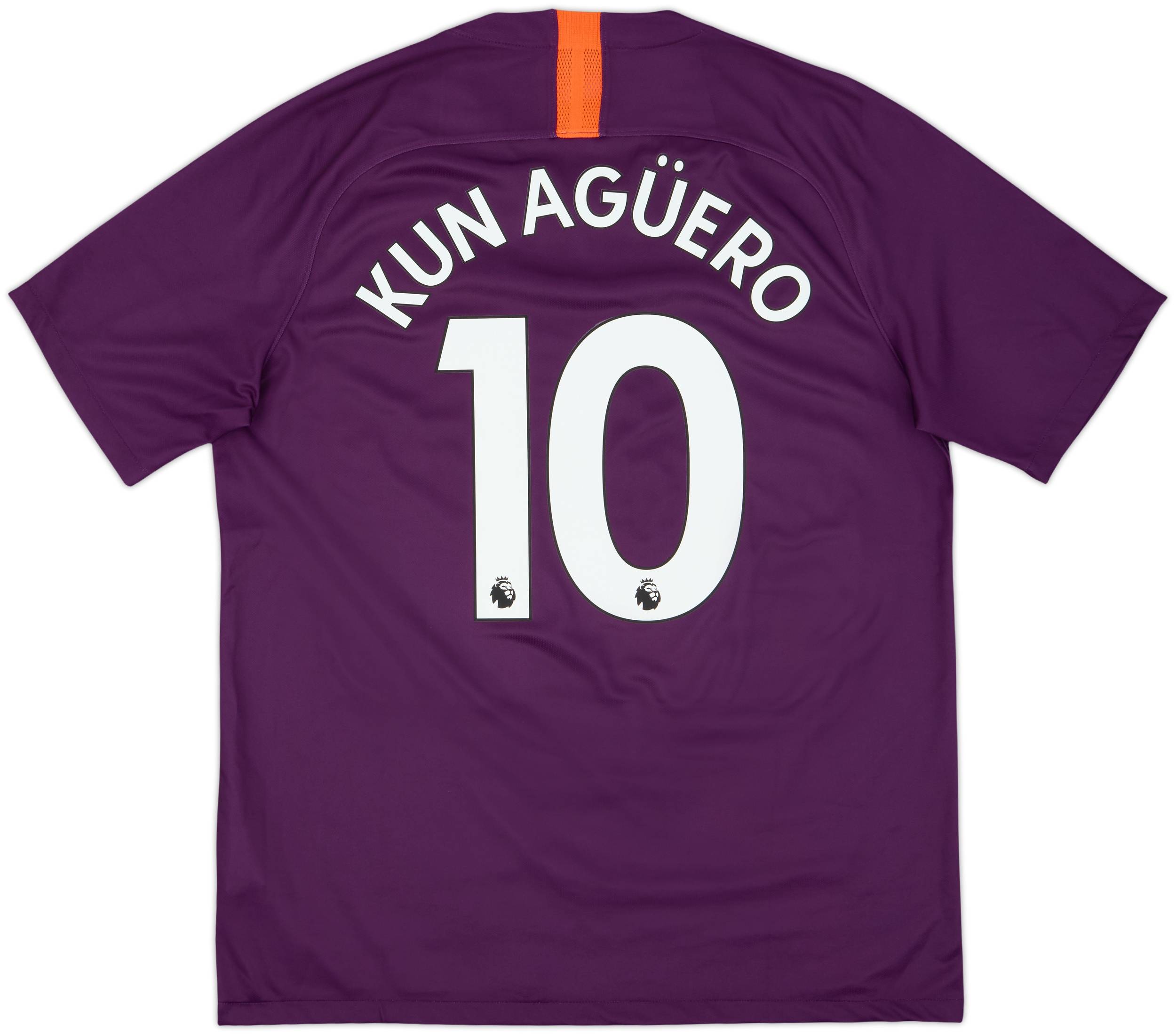 2018-19 Manchester City Third Shirt Kun Aguero #10 - 9/10 - (L)