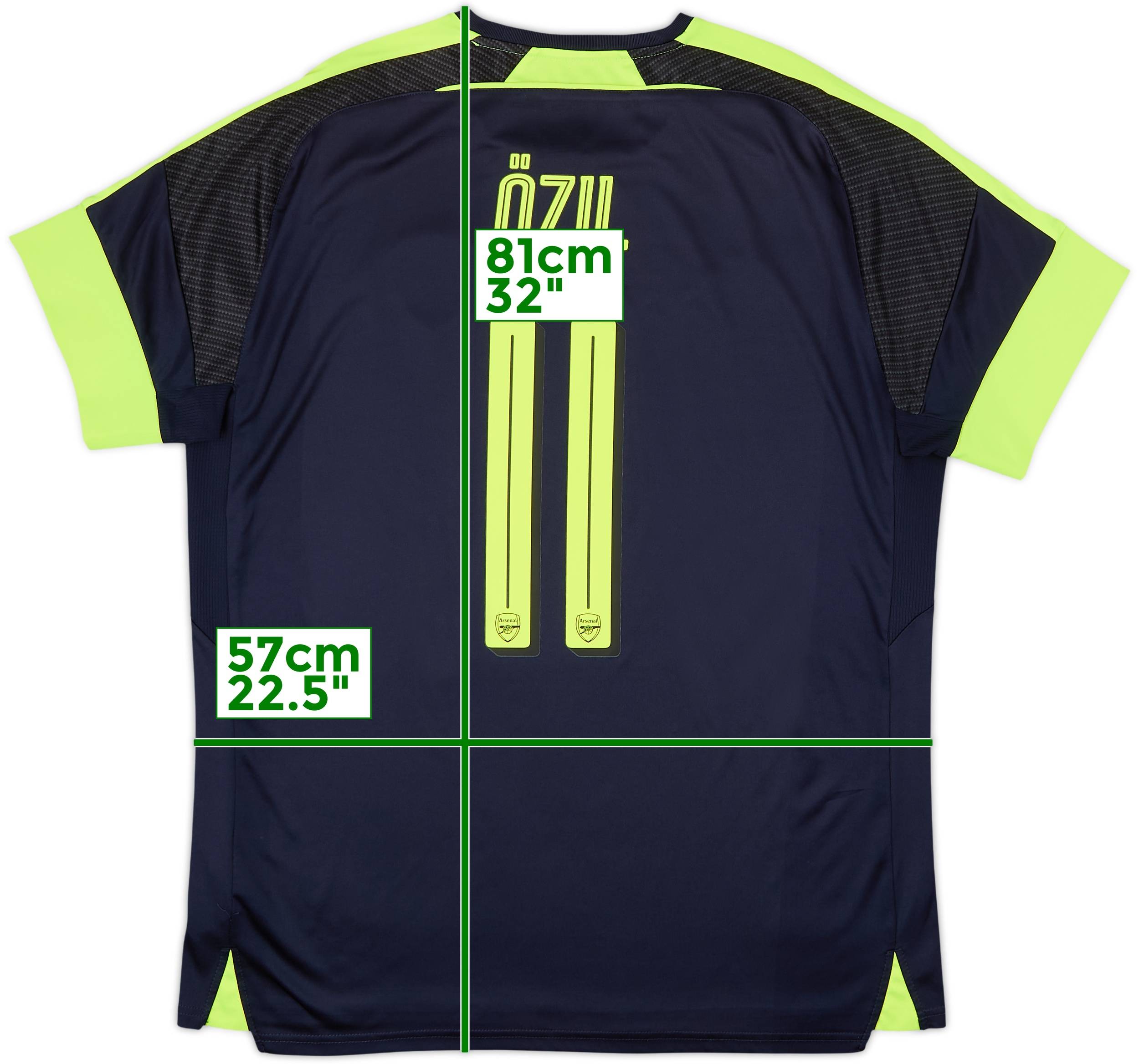 2016-17 Arsenal Third Shirt Ozil #11 - 7/10 - (XL)