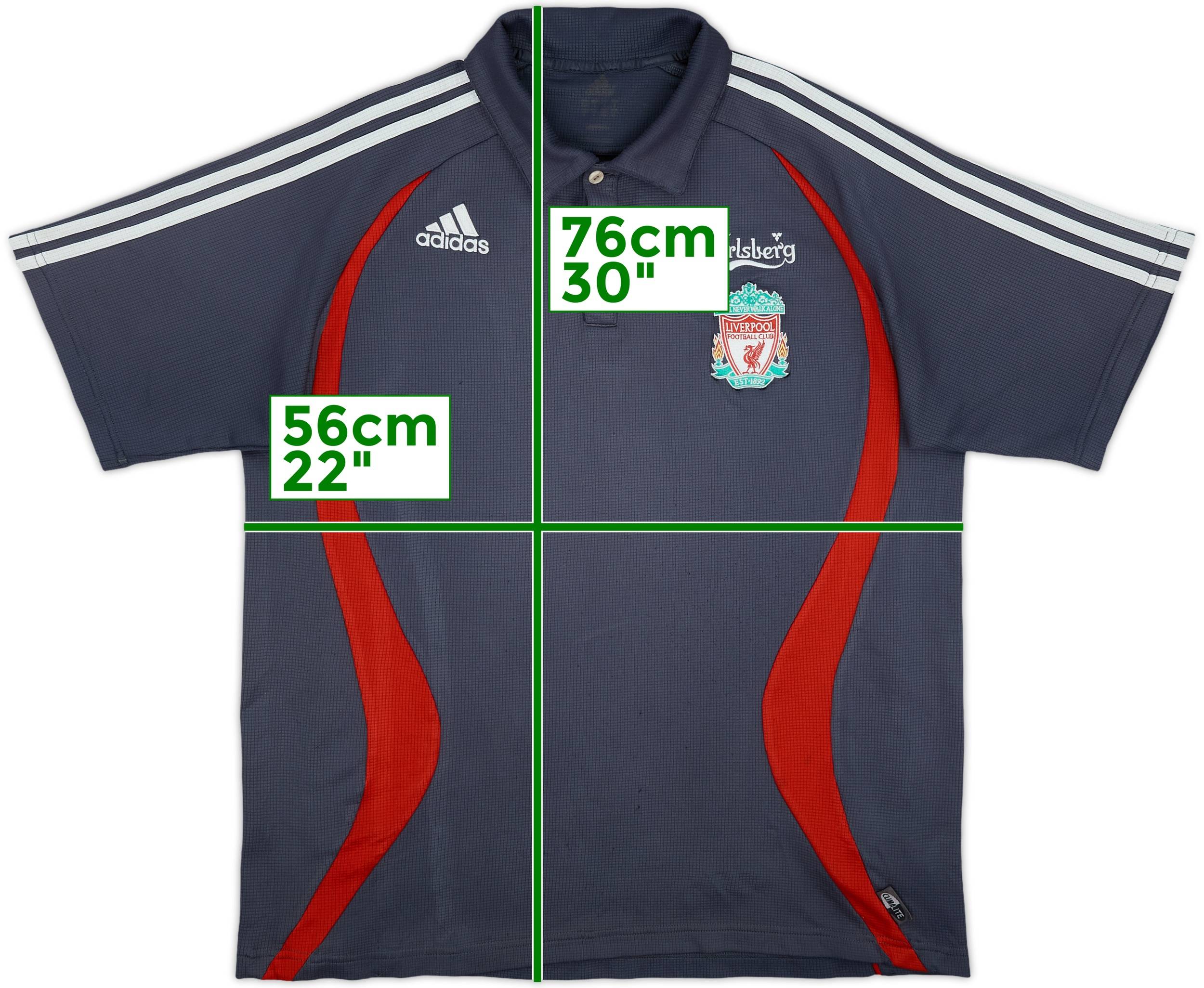 2006-07 Liverpool adidas Polo Shirt - 5/10 - (L)