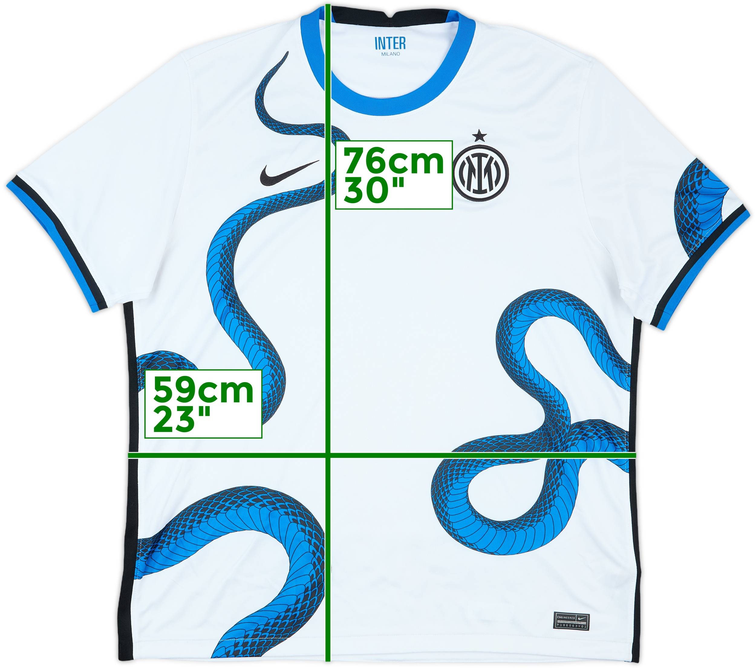 2021-22 Inter Milan Away Shirt 7/10 (XL)