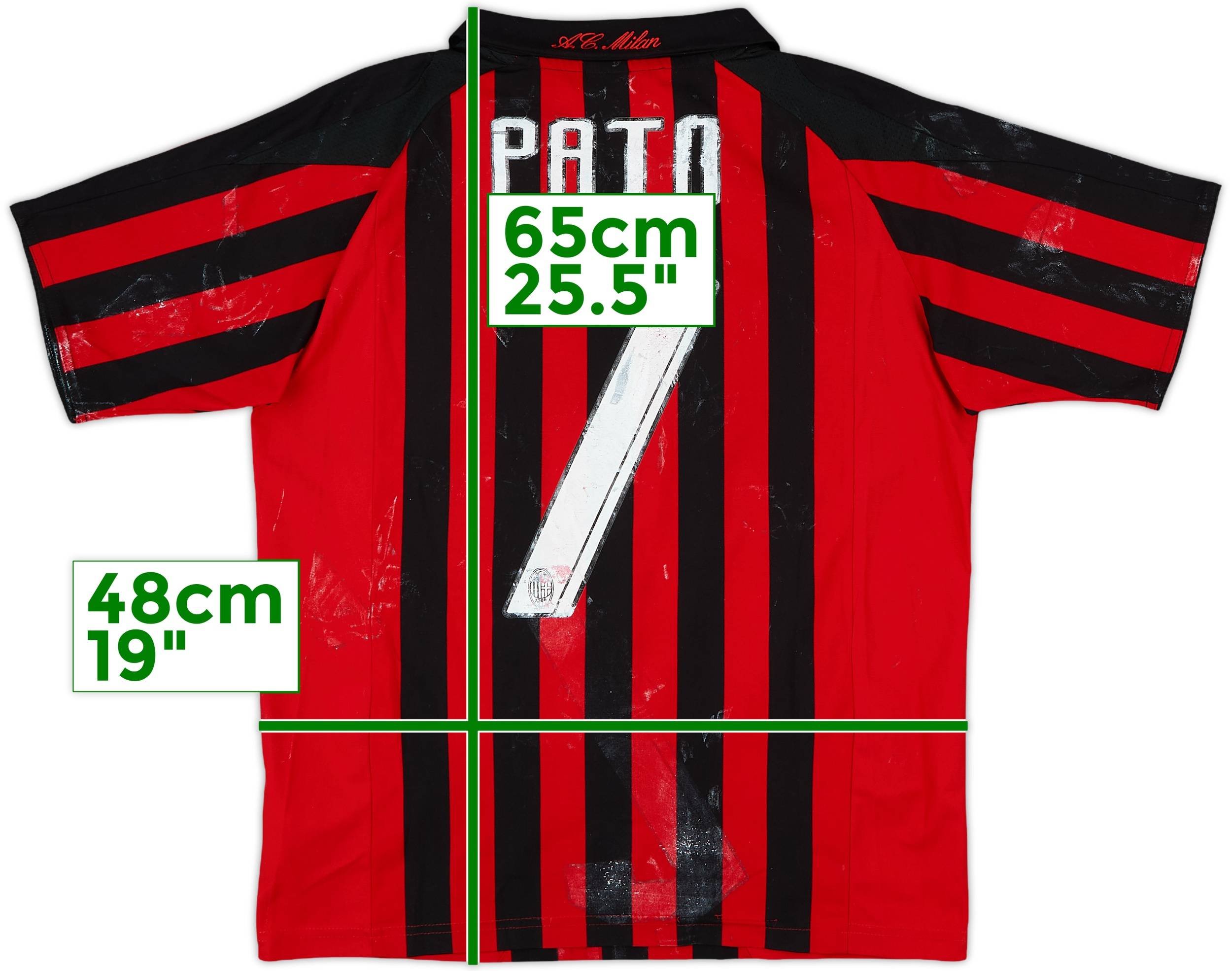 2007-08 AC Milan Home Shirt Pato #7 - 5/10 - (L.Boys)