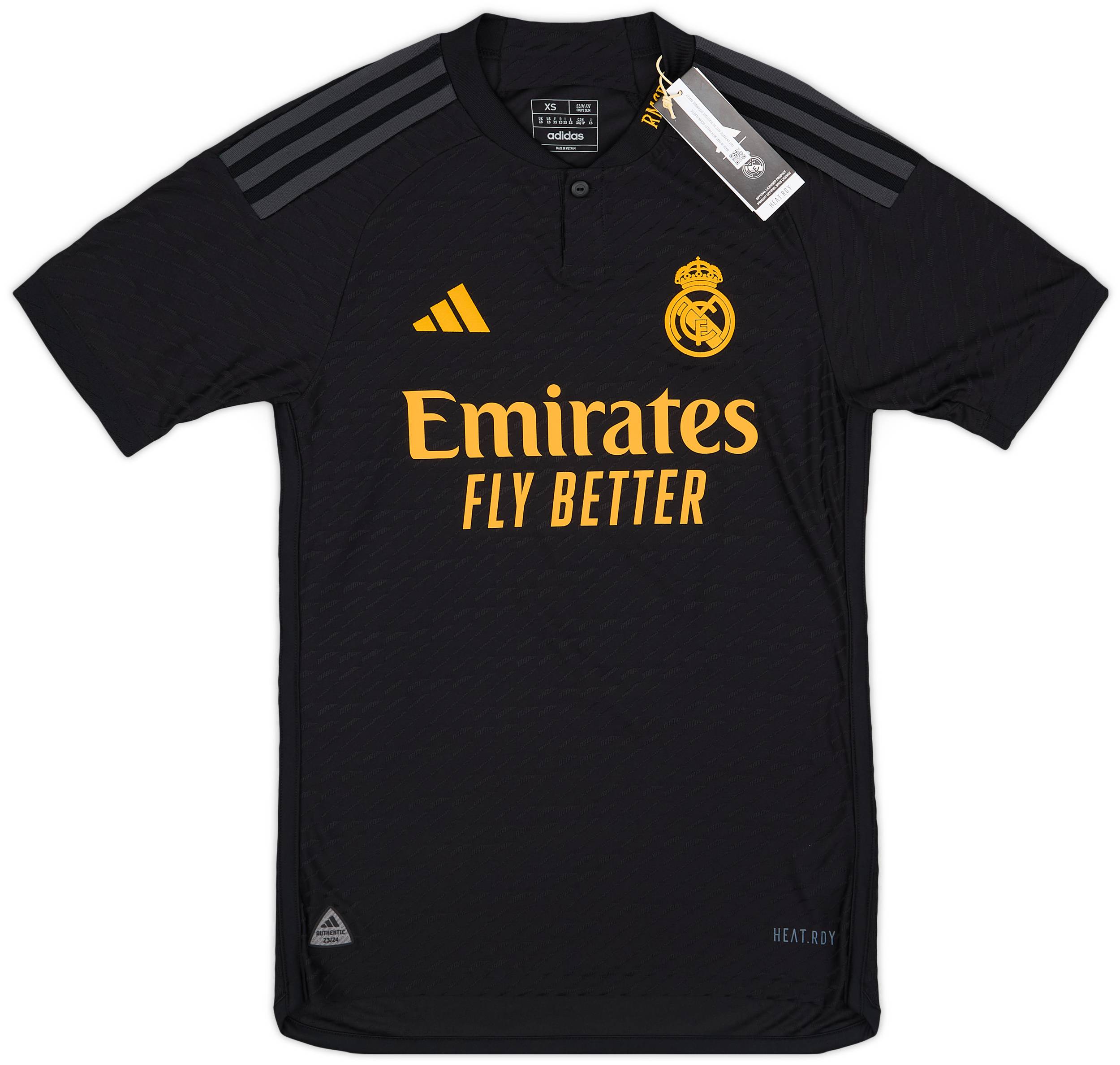 2023-24 Real Madrid Authentic Third Shirt Rodrygo #11 (XS)