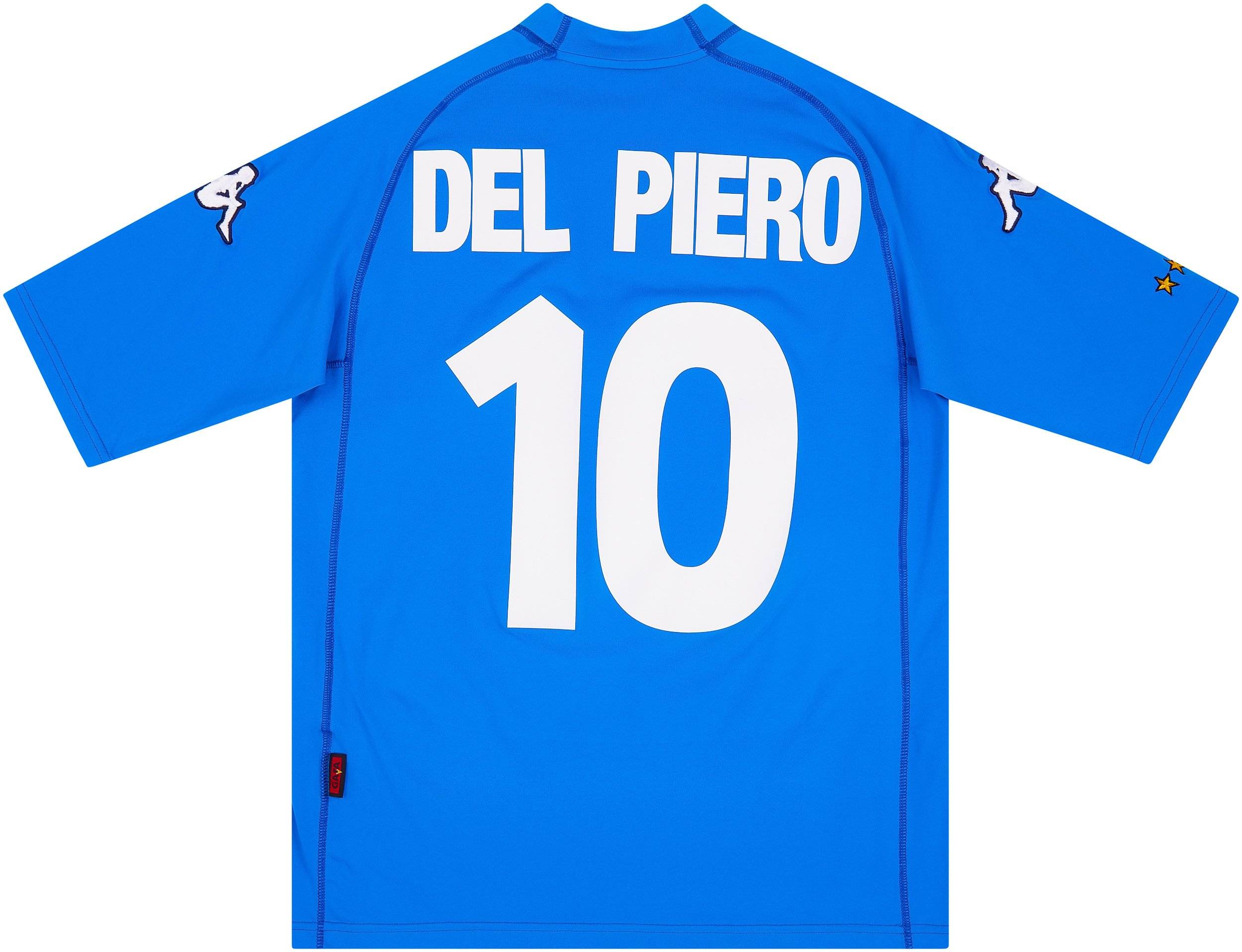 2000 Kappaイタリア代表DEL PIERO 10番 DEL PIERO #10 Juventus 1999 2000 Kappa Home Jersey Official