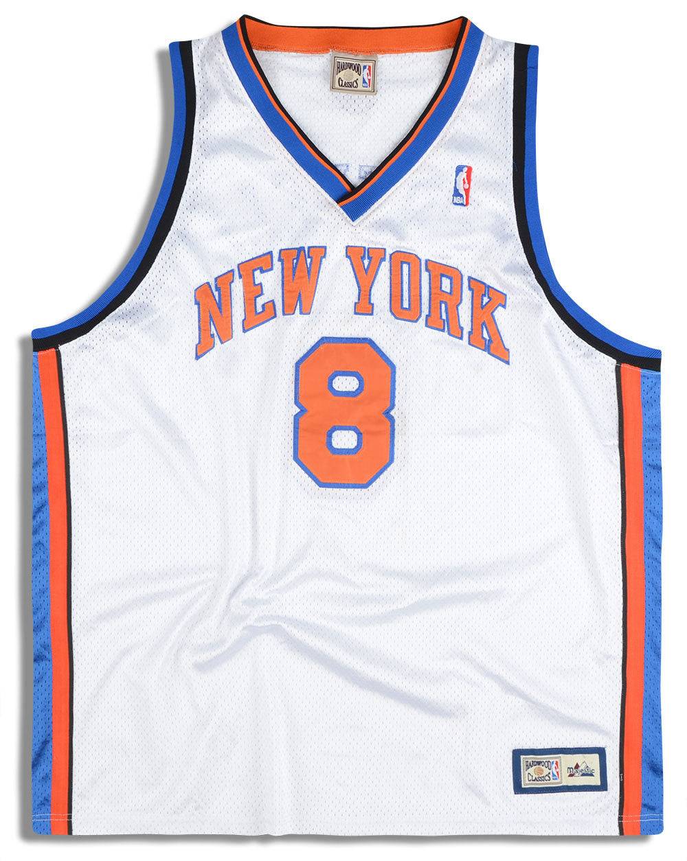 1990s New York Knicks Sprewell #8 Majestic Hardwood Classics