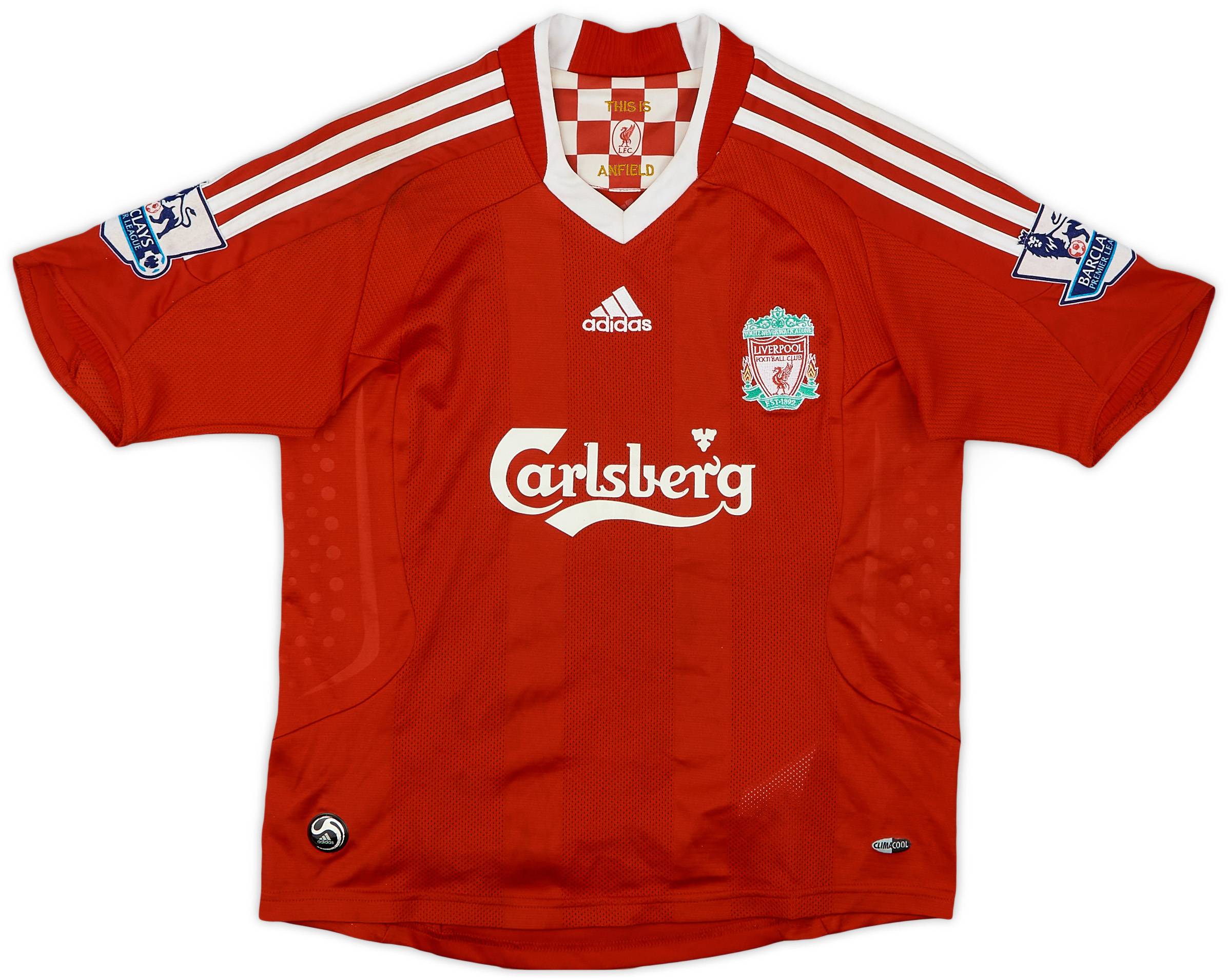 2008-10 Liverpool Home Shirt Torres #9 - 6/10 - (S.Boys)