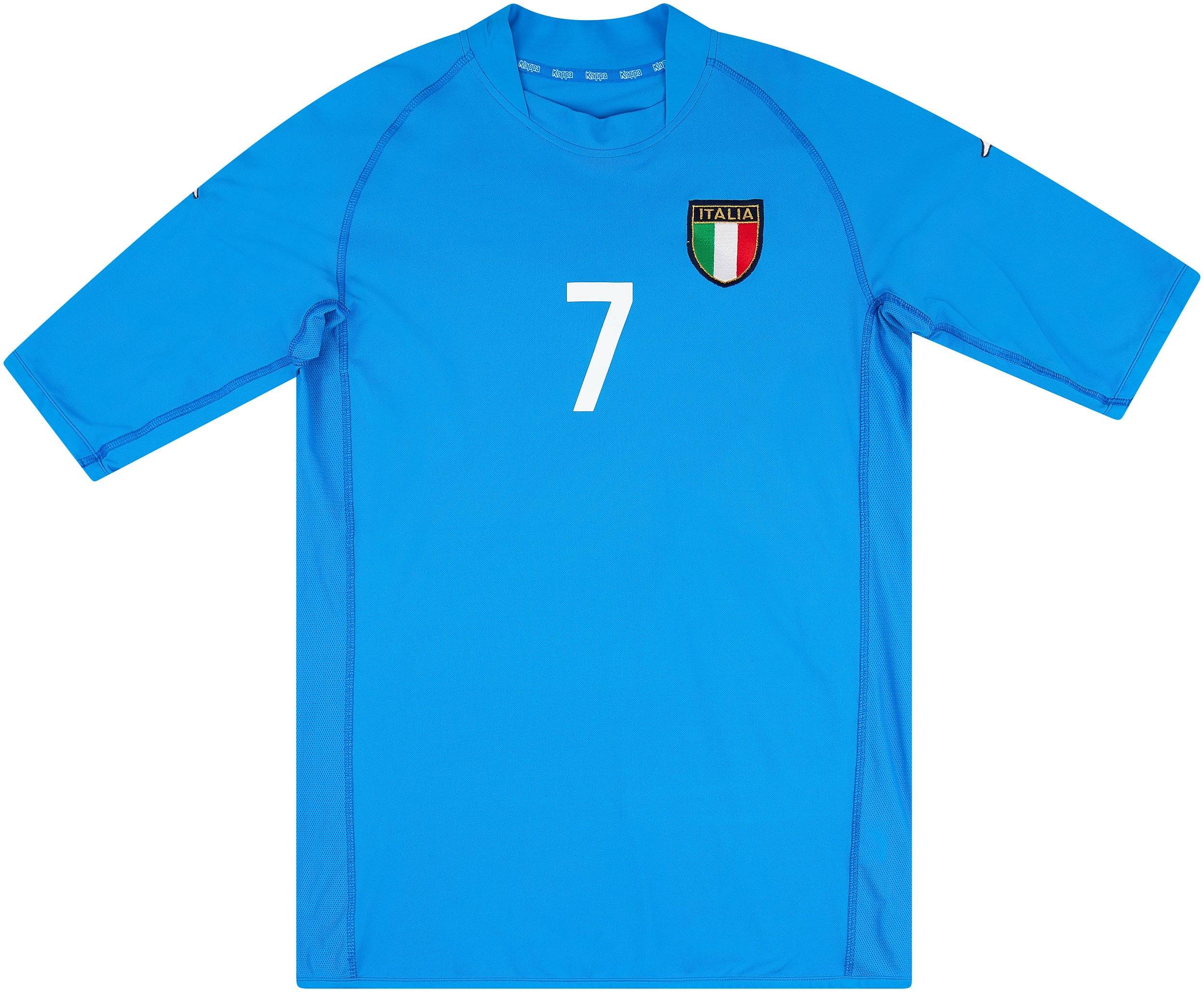 2002 Italy Home Shirt Del Piero #7