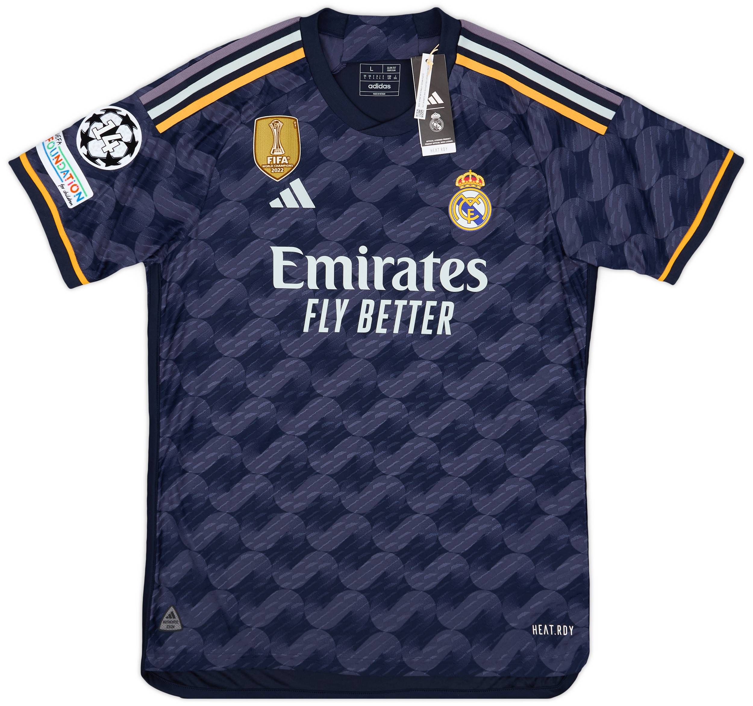 2023-24 Real Madrid Authentic Away CL Shirt Vini Jr. #7