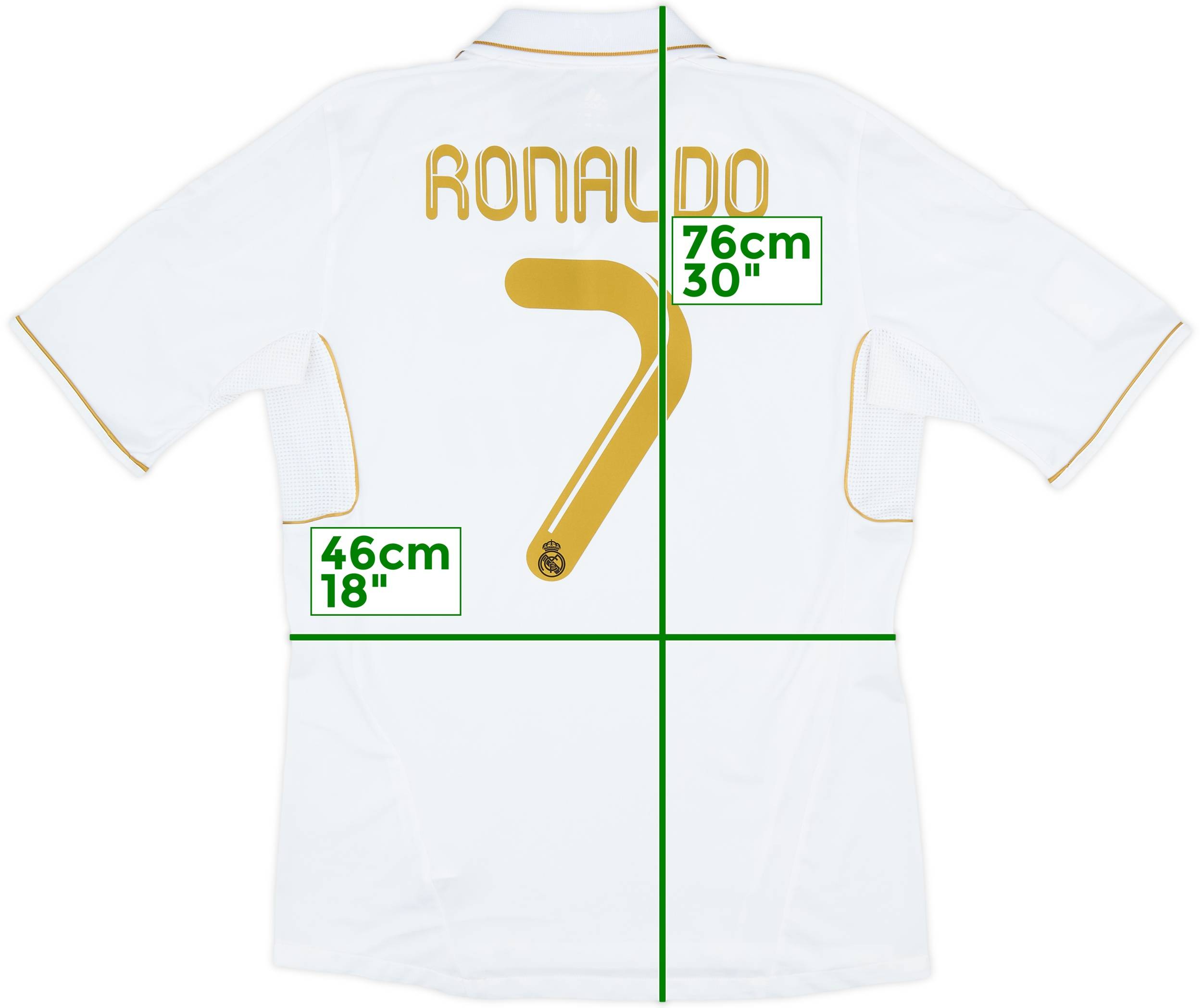 2011-12 Real Madrid Home Shirt Ronaldo #7 - 5/10 - (M)