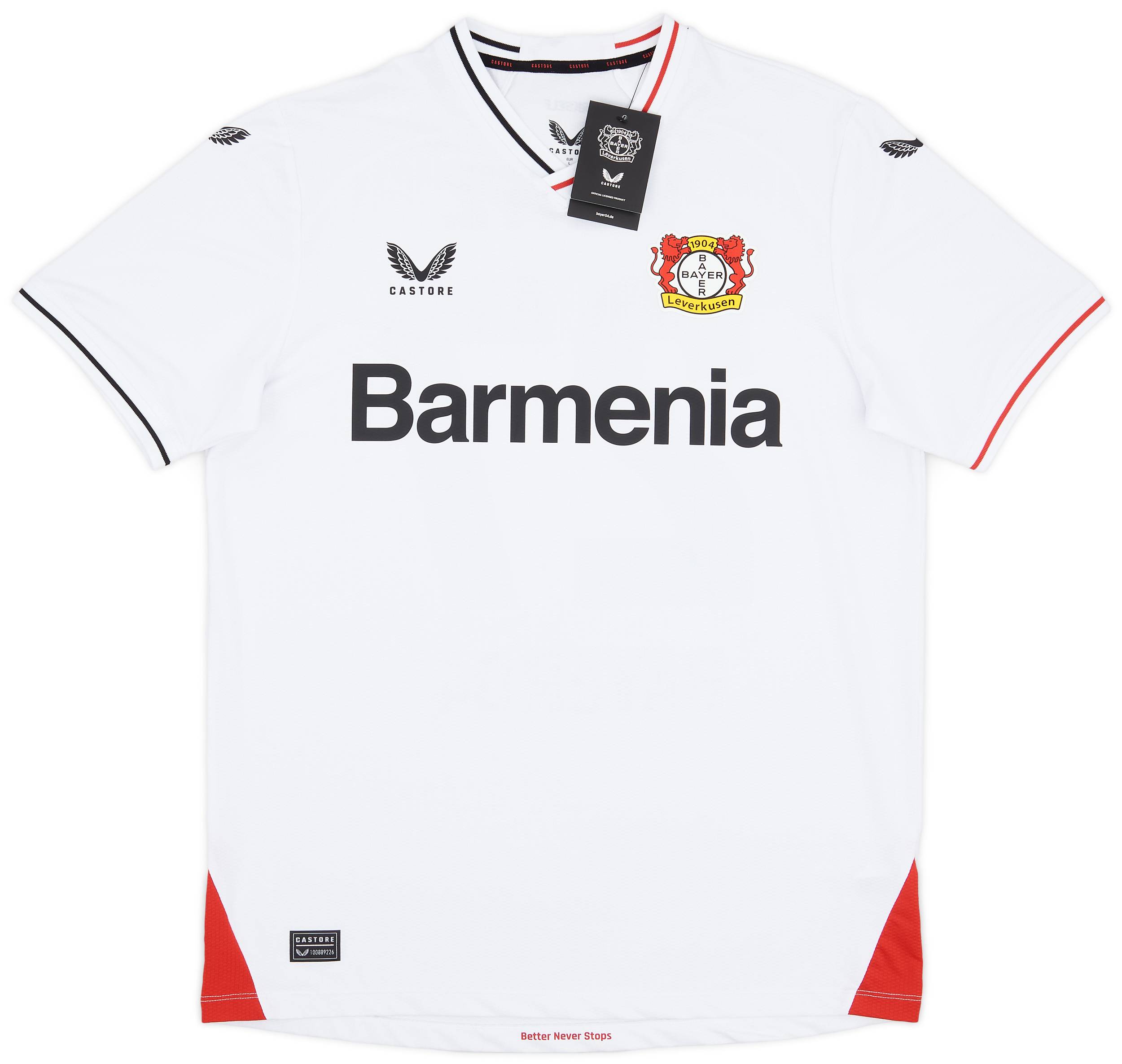 ウェア BAYER 04 WIRTZ 27 2022-23 Bayer Leverkusen Player Issue Pro Away Shirt Wirtz #27