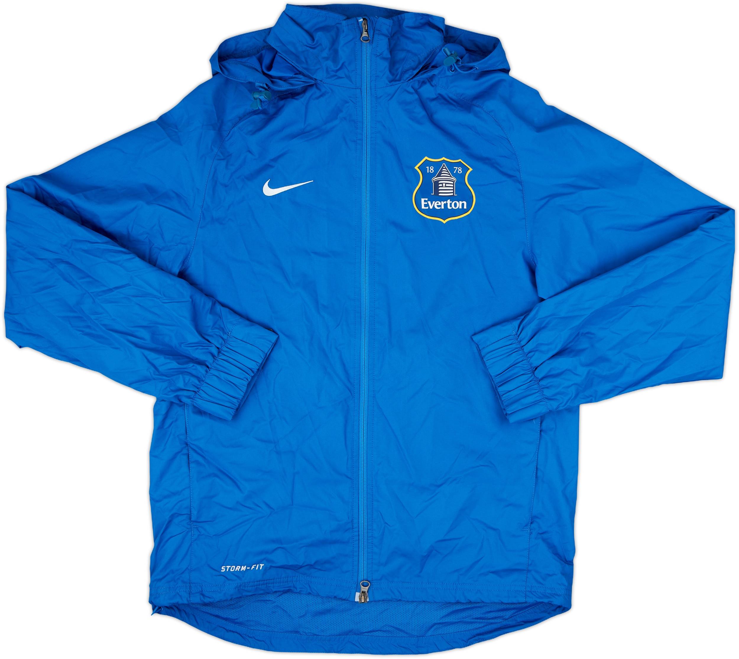 2013-14 Everton Nike Hooded Rain Jacket 8/10 (S)