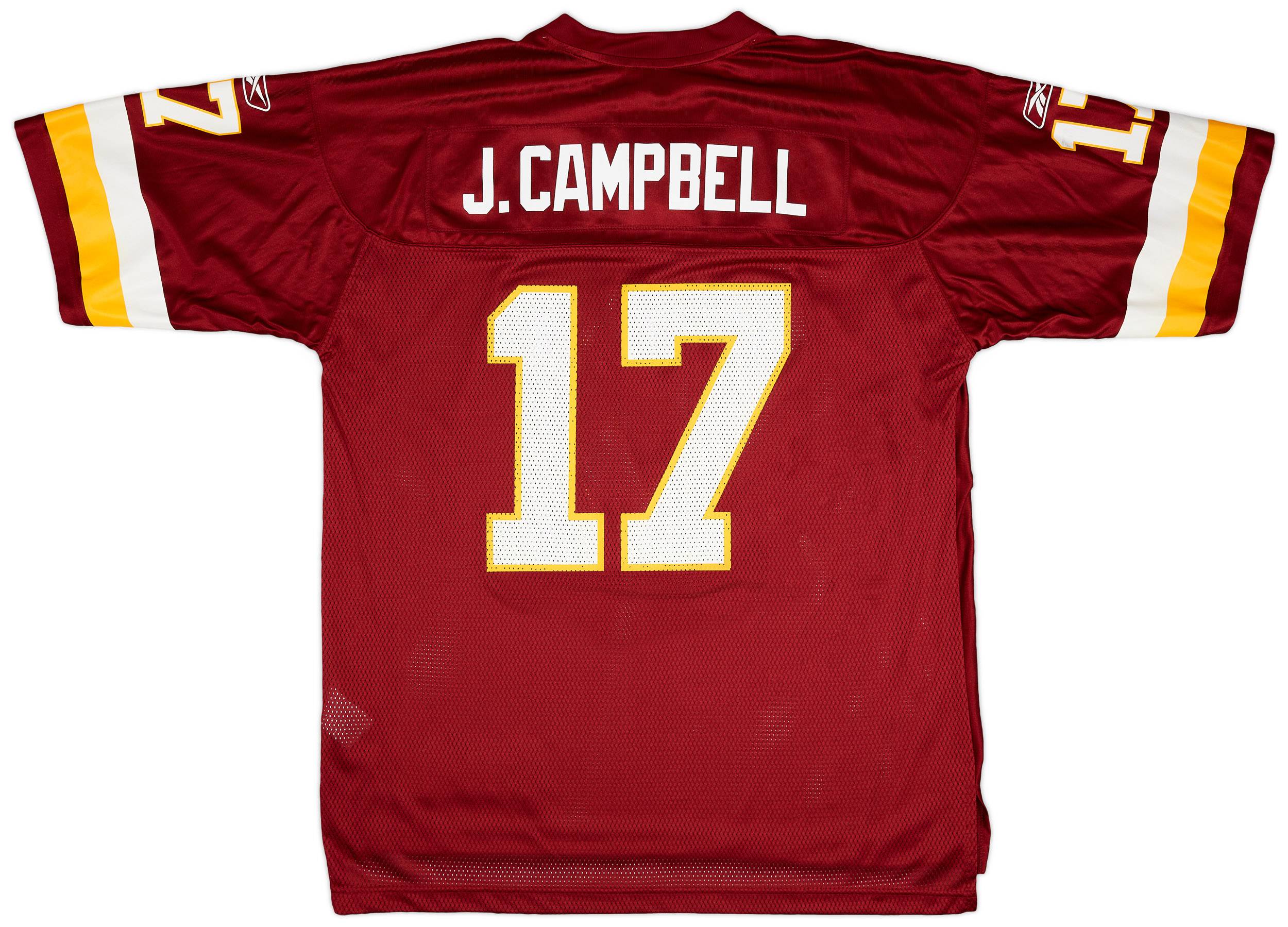 Washington Redskins ユニフォーム 17番 2008-09 Washington Redskins J. Campbell #17 Reebok On Field