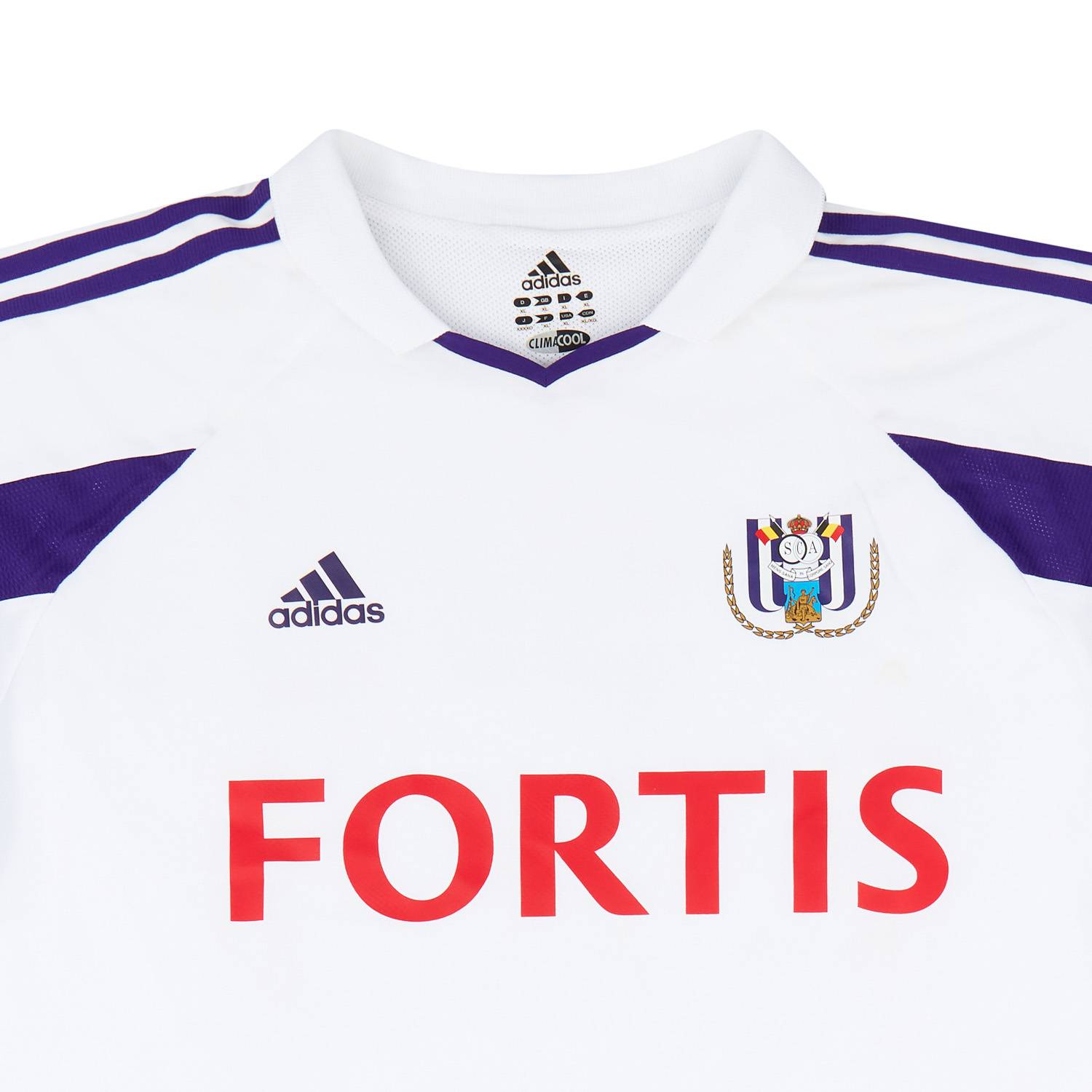 2003-04 Anderlecht Match Issue Home L/S Shirt Martens #32
