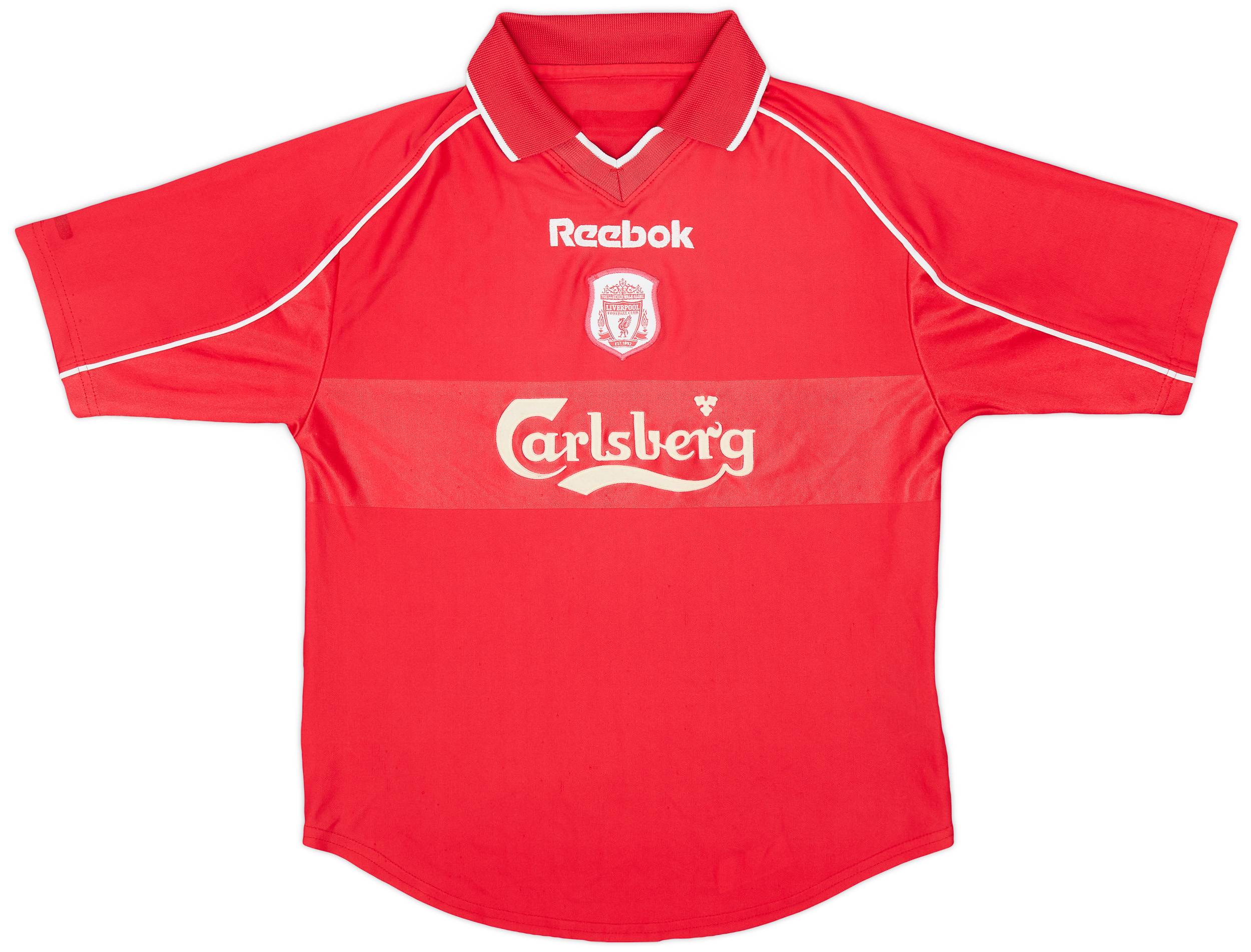 2000-02 Liverpool Home Shirt - 8/10 - (L.Boys)