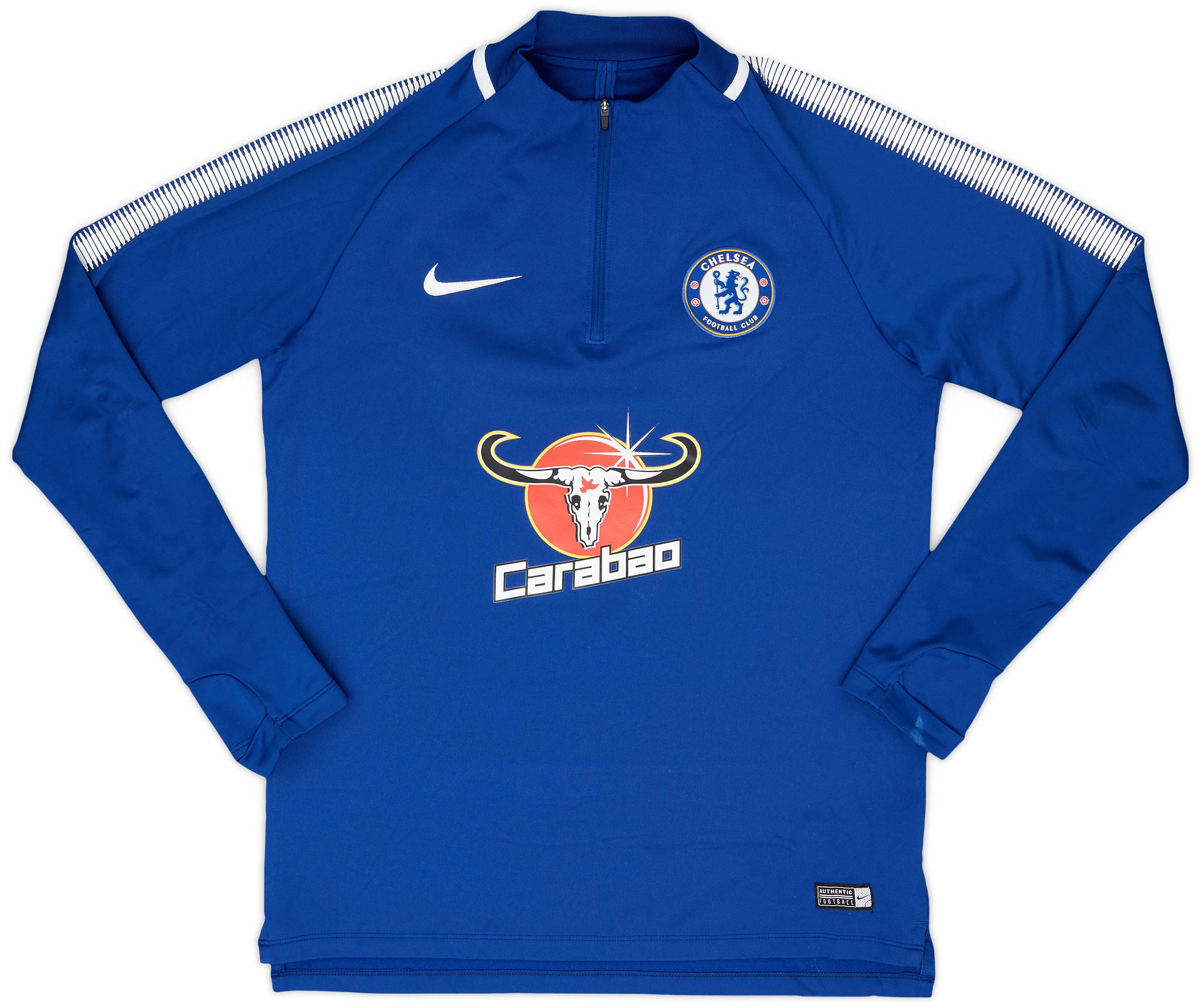 レア Chelsea チェルシー 2017-18 ドリルトップ Nike L 2017-18 Chelsea Nike 1/4 Zip Drill Top - 7/10 - (M)