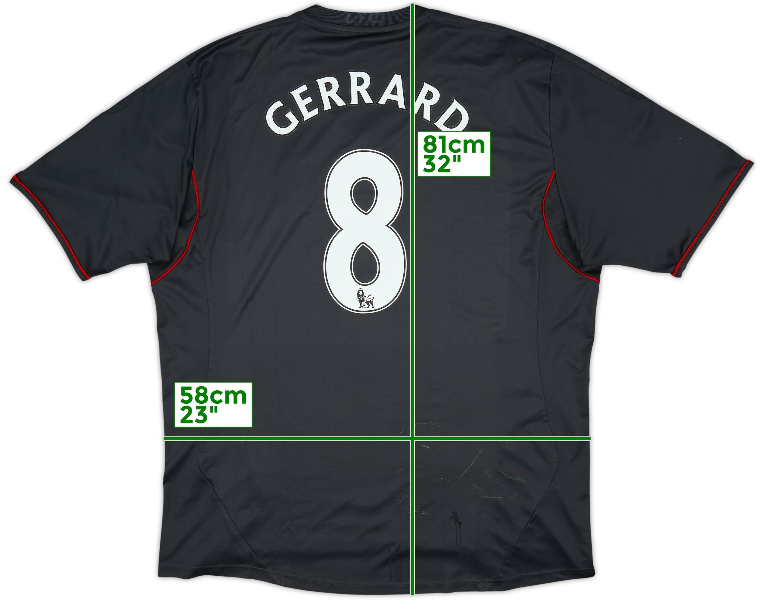 リヴァプール12-13アウェイ　ユニフォームGERRARD 8 リヴァプール12-13アウェイユニフォームGERRARD 8