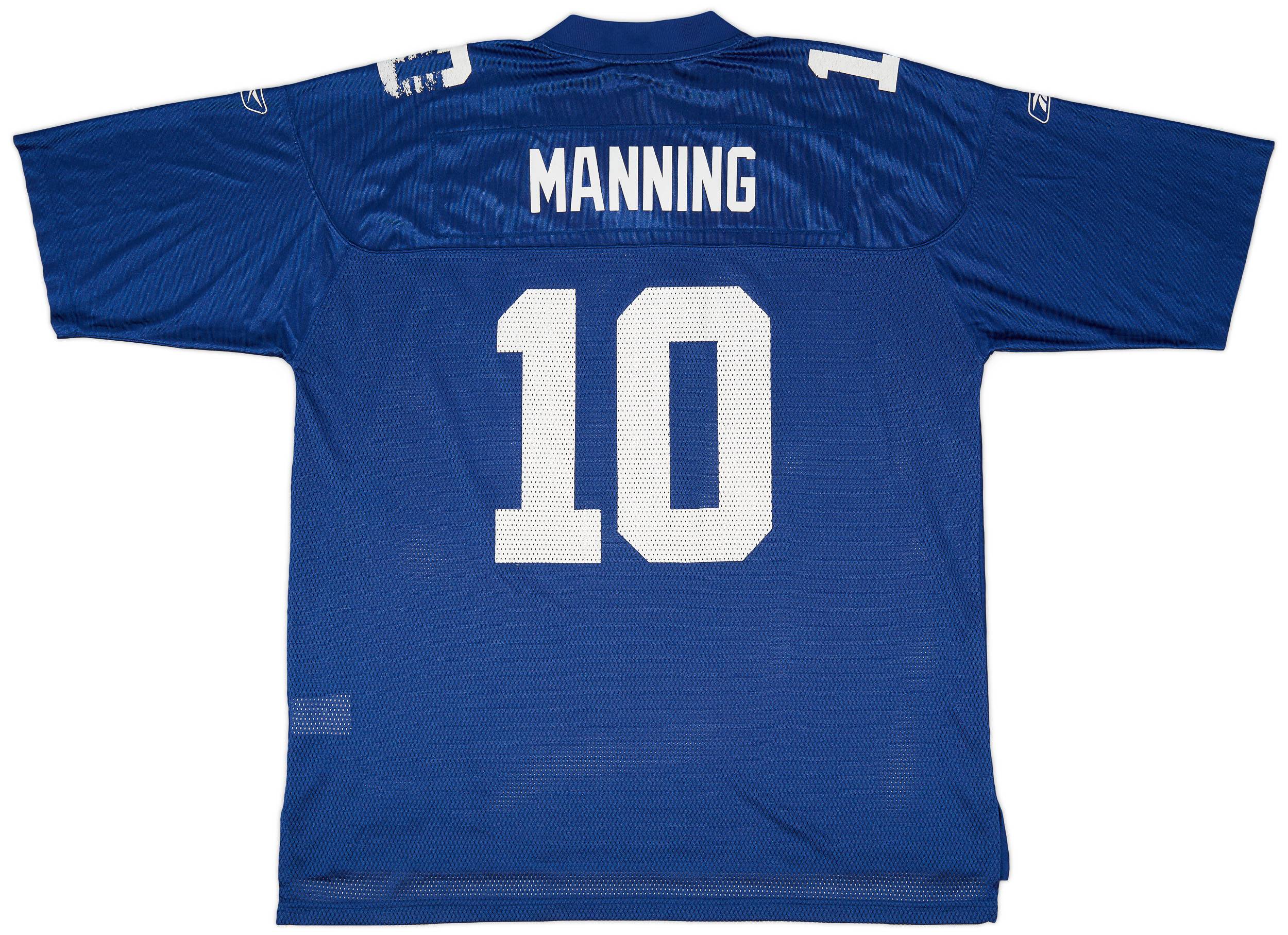 2008 New York Giants Manning #10 Reebok On Field Home Jersey (Good