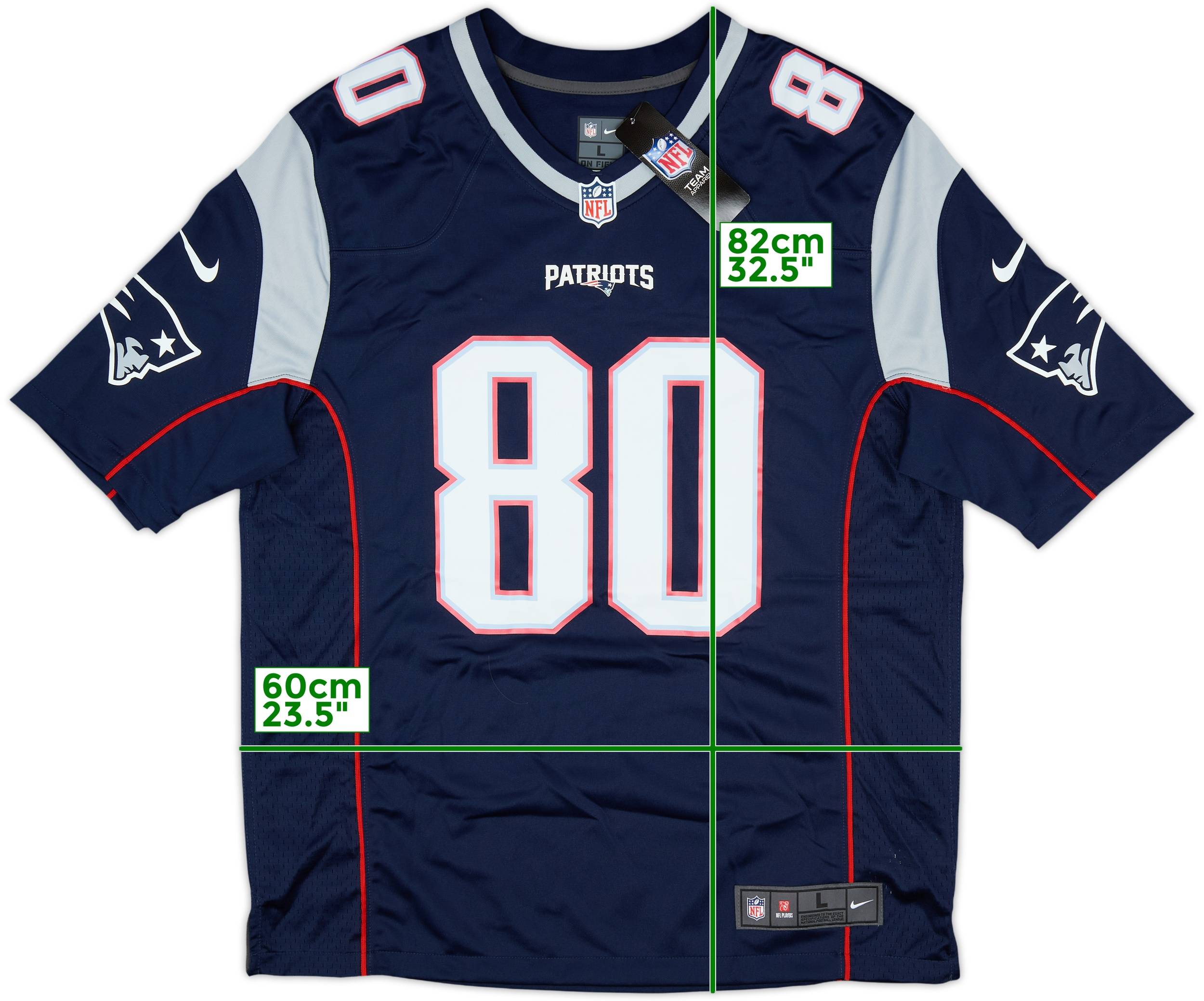 2013-17 New England Patriots Amendola #80 Nike Game Home Jersey (L)