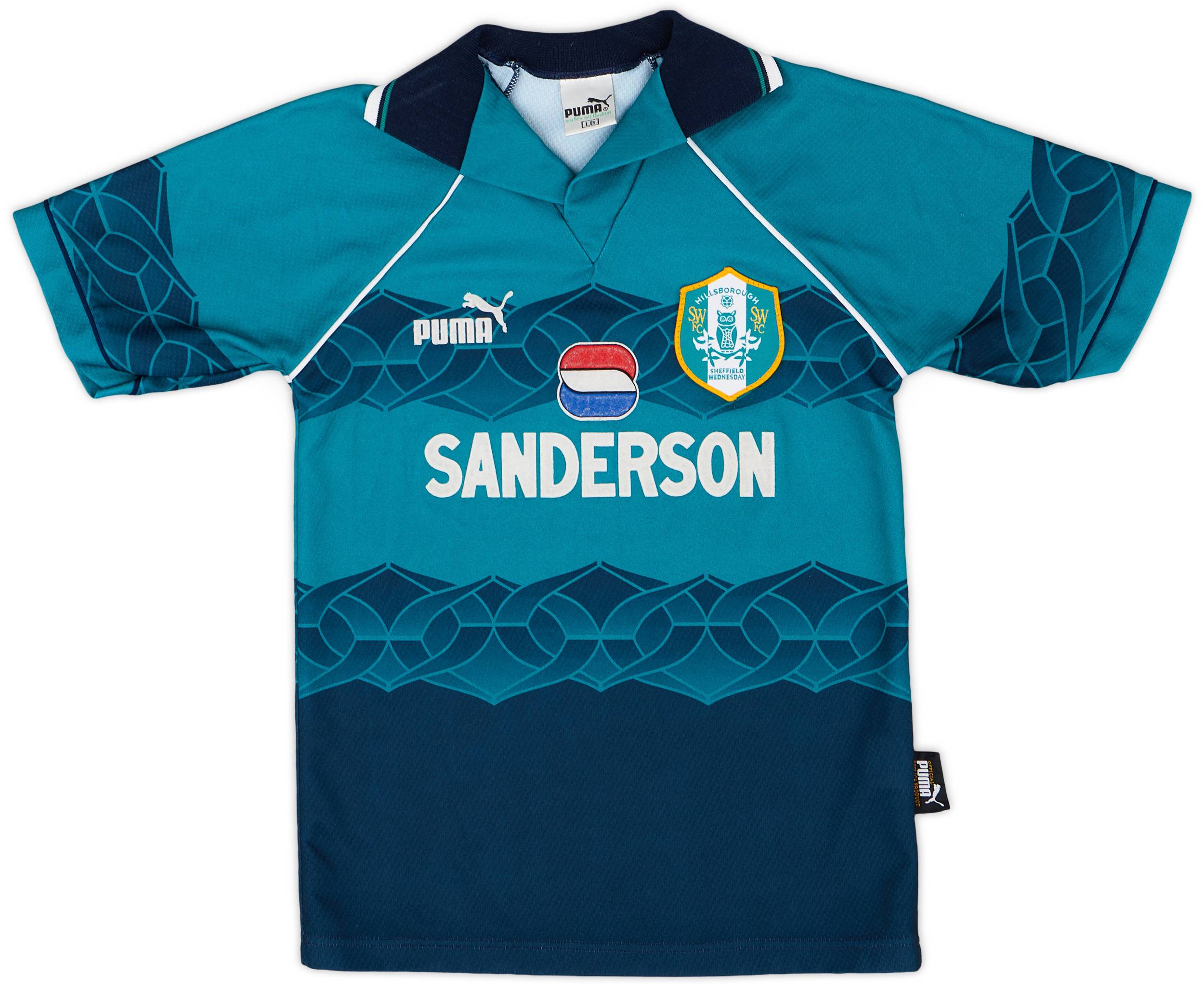 ウェア 93~95 sheffield wednesday PUMA away wear 1993-95 Sheffield Wednesday Puma Away Shirt L | Vintage