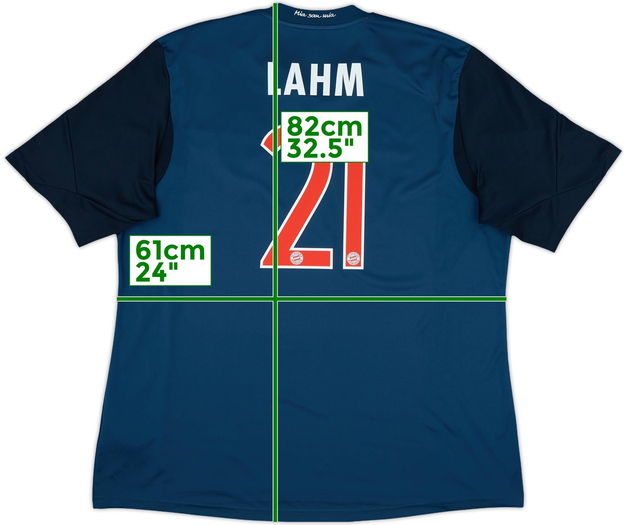 Bayern München 2013-14 Thirdユニ 21 LAHM 2013-14 Bayern Munich Third Shirt Lahm #21 - 7/10 - (XXL)