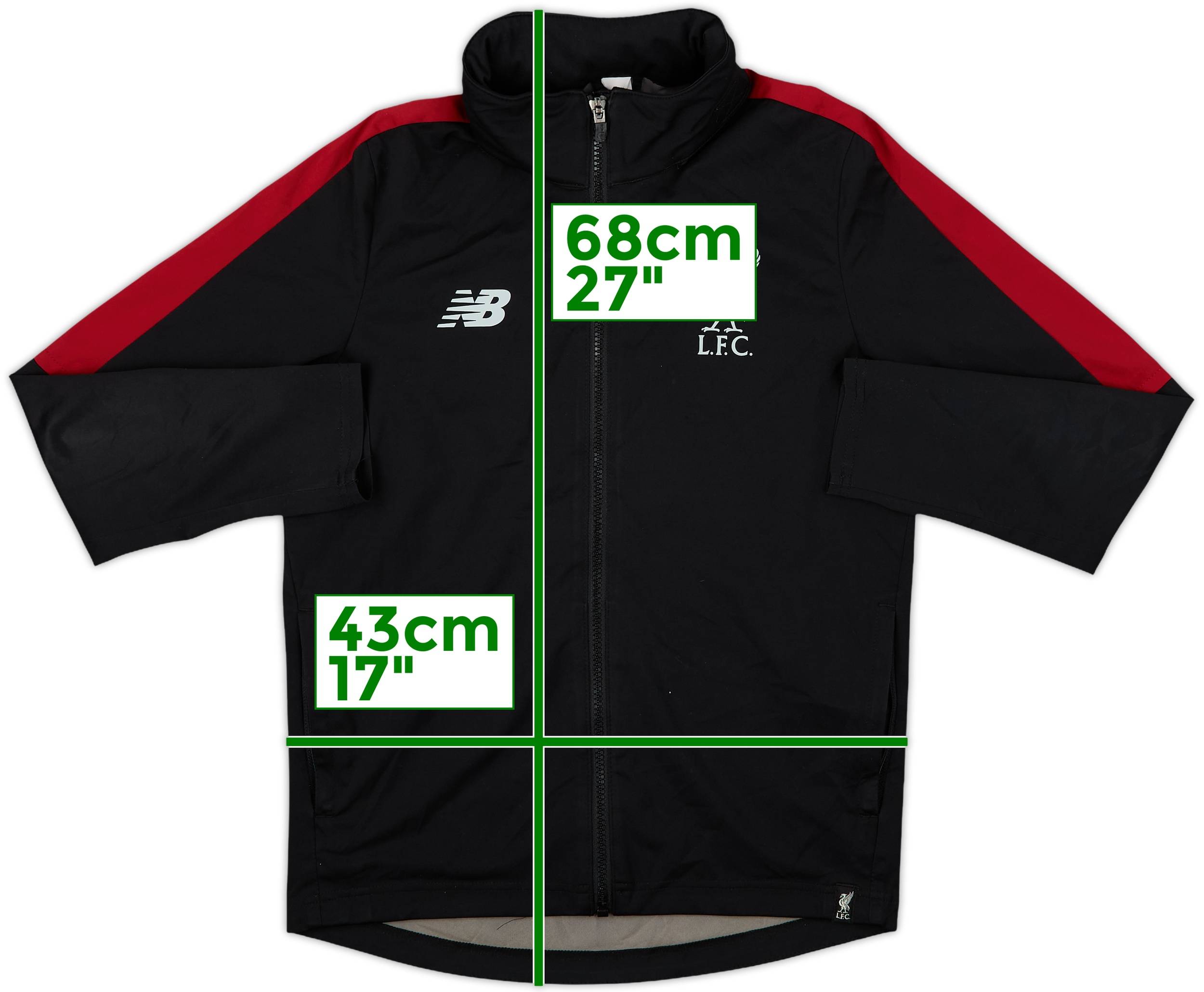 2018-19 Liverpool New Balance 1/4 Zip Drill Top - 8/10 - (L