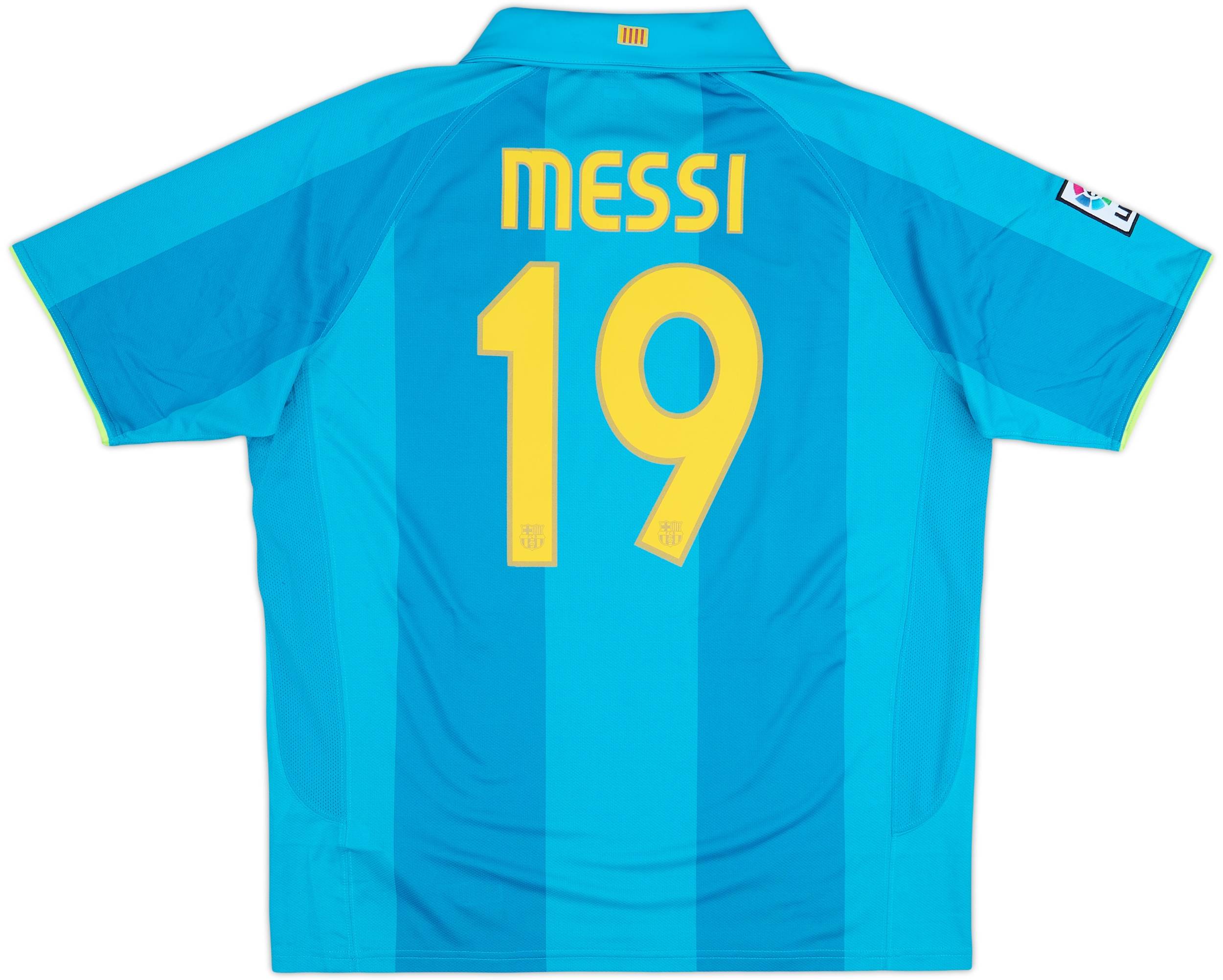 2007-09 Barcelona Away Shirt Messi #19 (XL)
