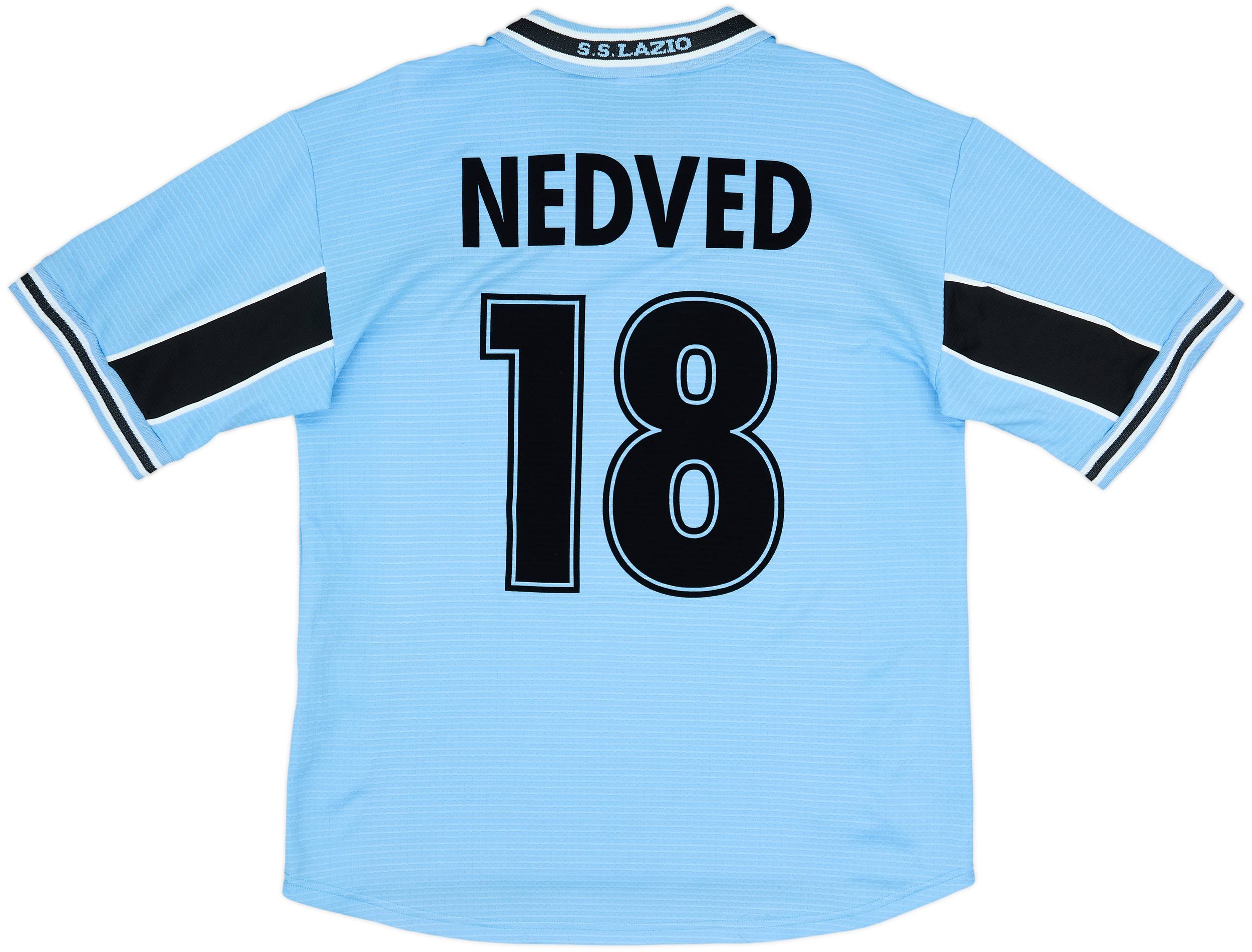 1998-00 Lazio Home Shirt Nedved #18 - 8/10 - (M)