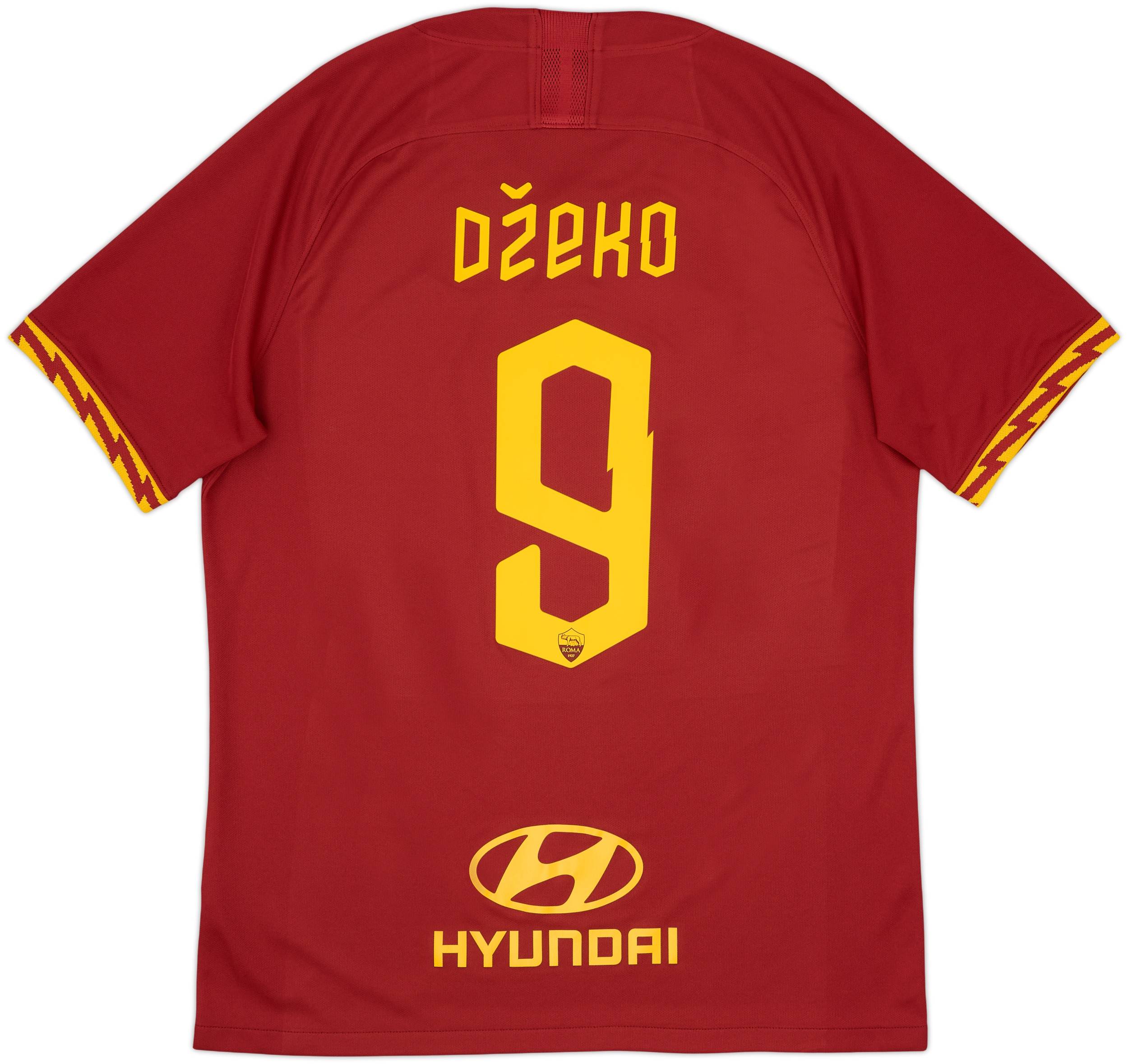 2019-20 Roma Home Shirt Dzeko #9 - 8/10 - (L)