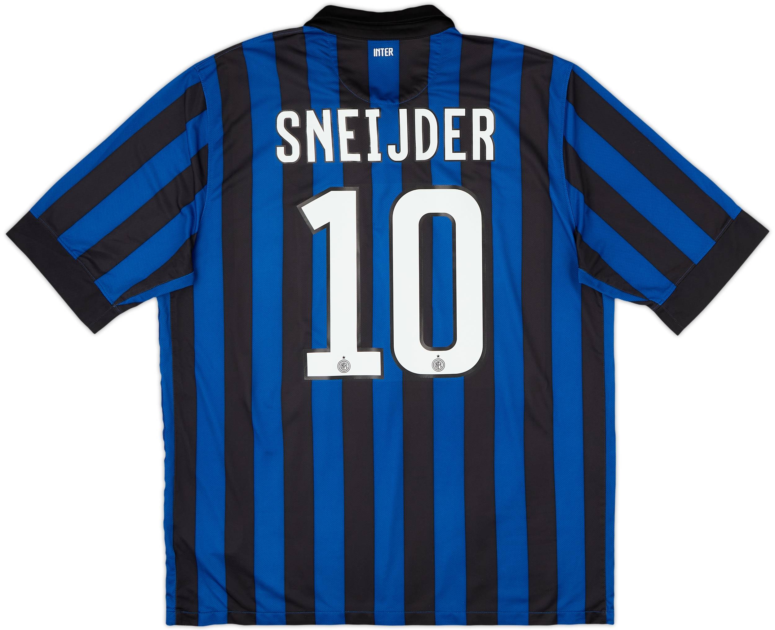 2011-12 Inter Milan Home Shirt Sneijder #10 - 6/10 - (XL)