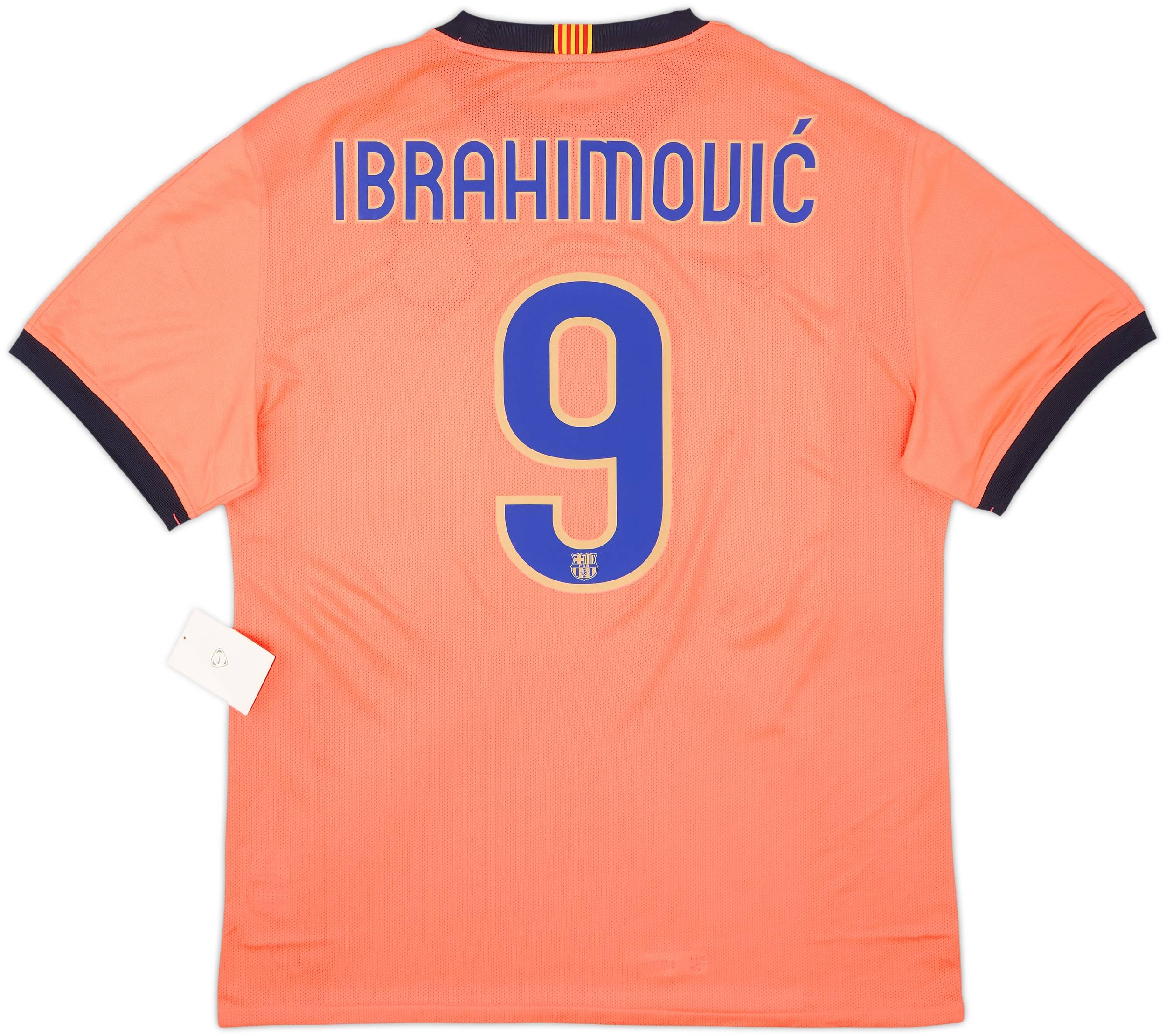 2009-10 Barcelona Player Issue Away Shirt Ibrahimovic #9 (XXL)