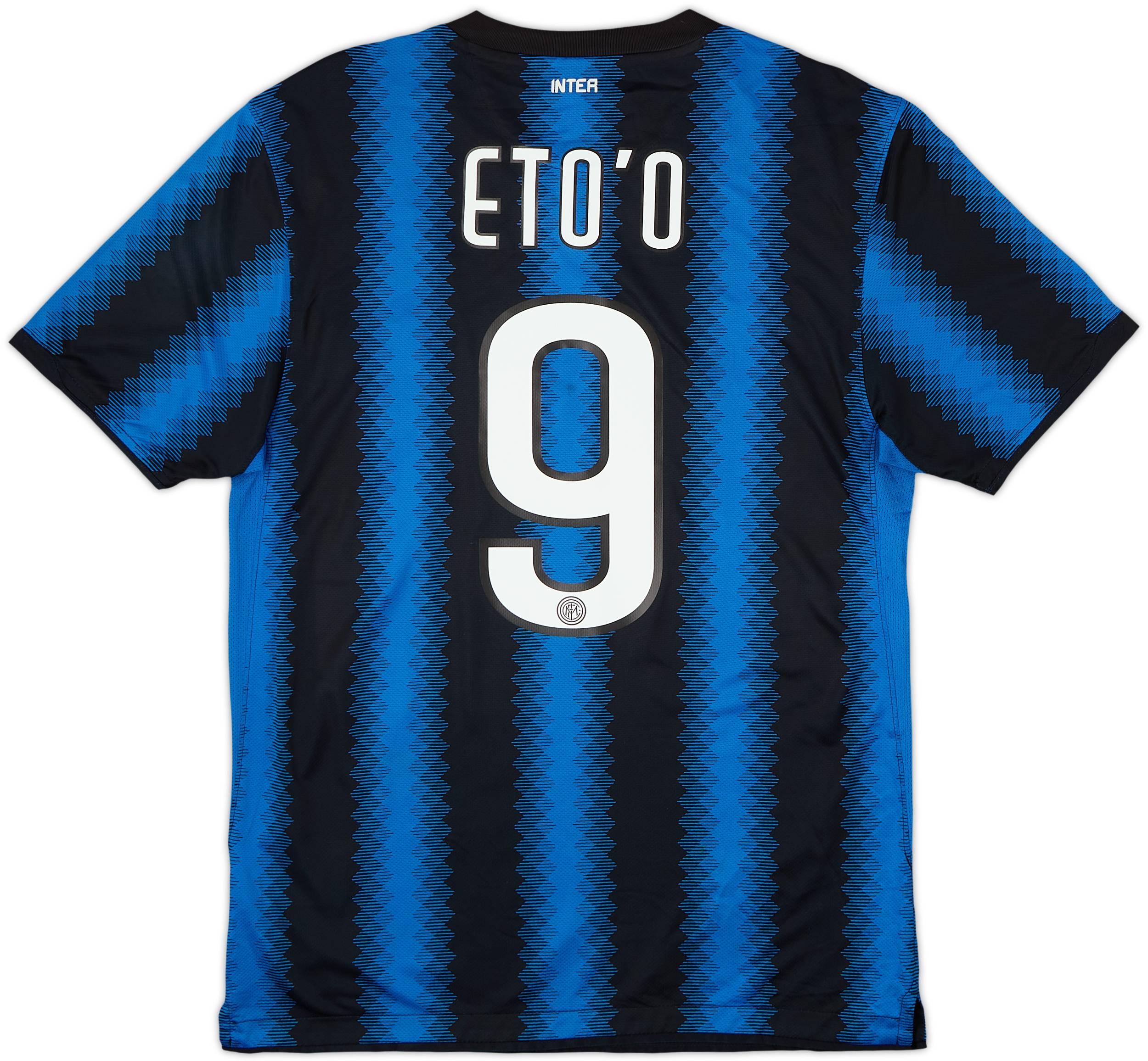 2010-11 Inter Milan Home Shirt Eto'o #9 - 6/10 - (M)