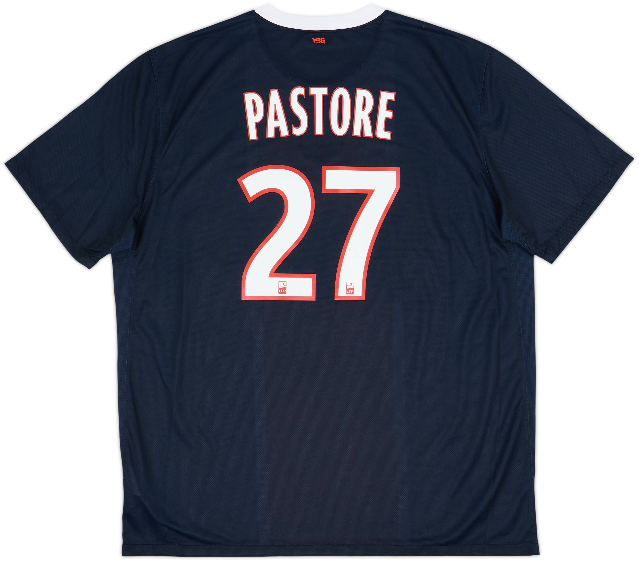 2011-12 Paris Saint-Germain Home Shirt Pastore #27 - 8/10 (XXL)