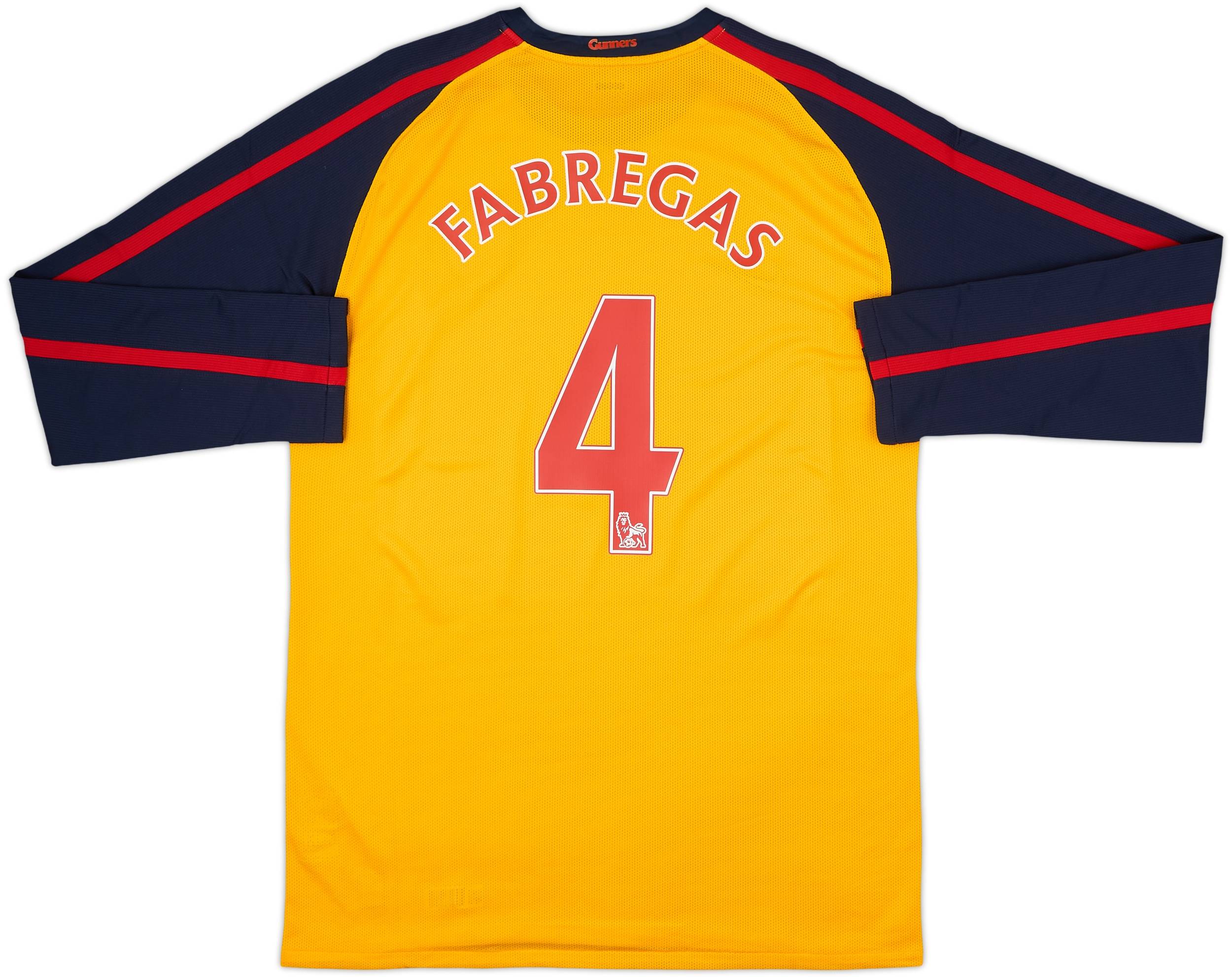 2008-09 Arsenal Player Issue Away L/S Shirt Fabregas #4 - 10/10 - (XL)