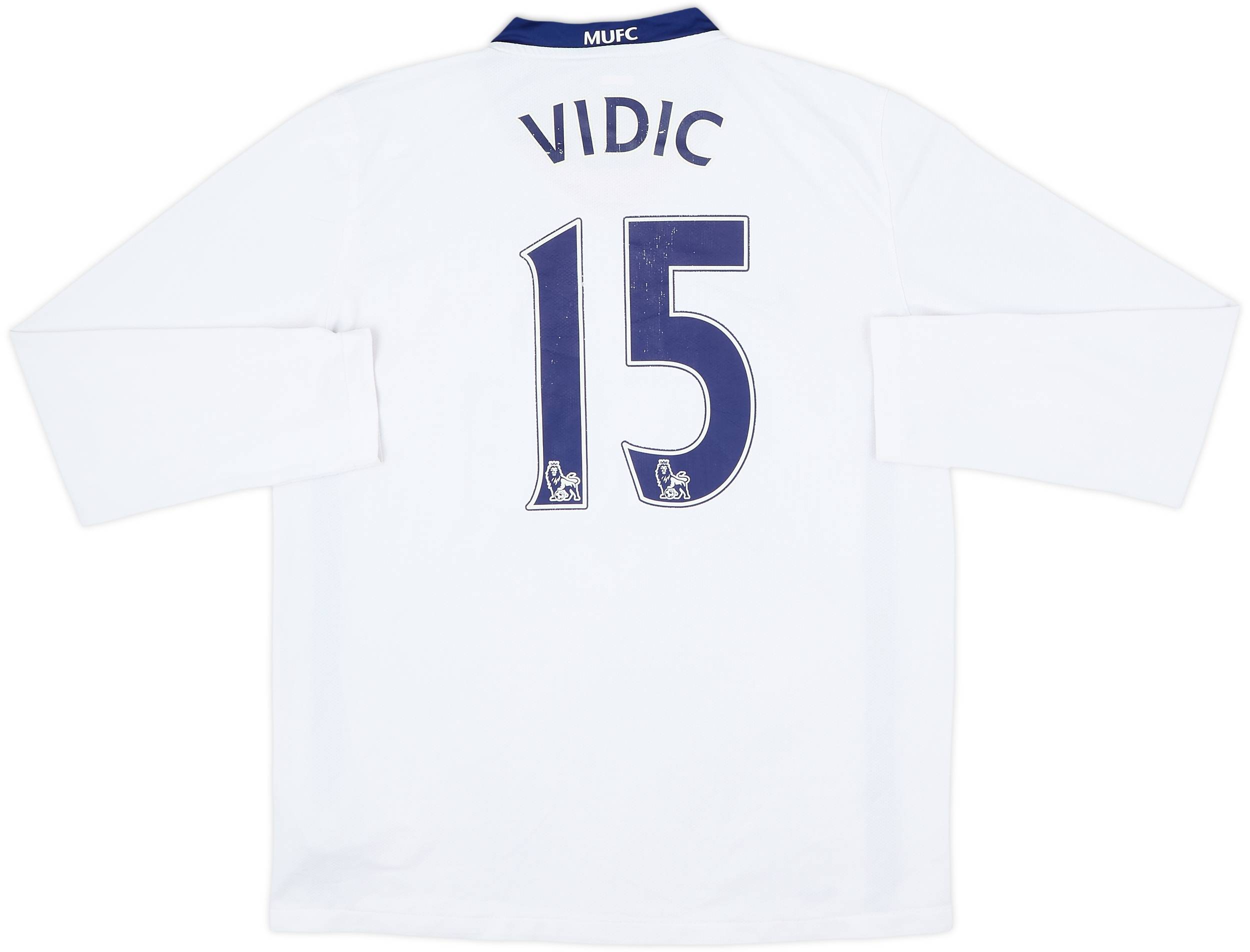 2008-10 Manchester United Away L/S Shirt Vidic #15 - 6/10 - (M)