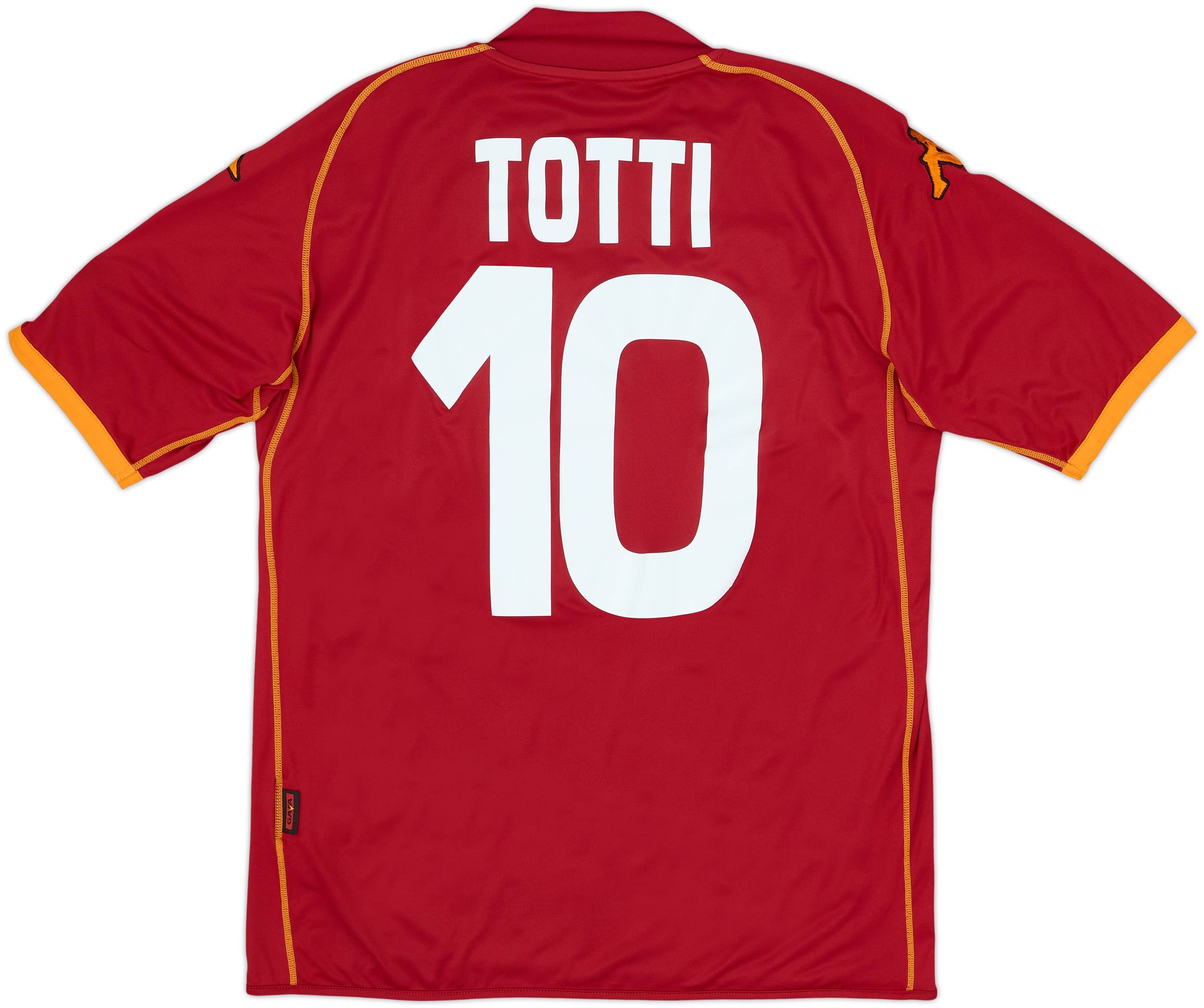 2008-09 Roma Home Shirt Totti #10 - 7/10 - (M)