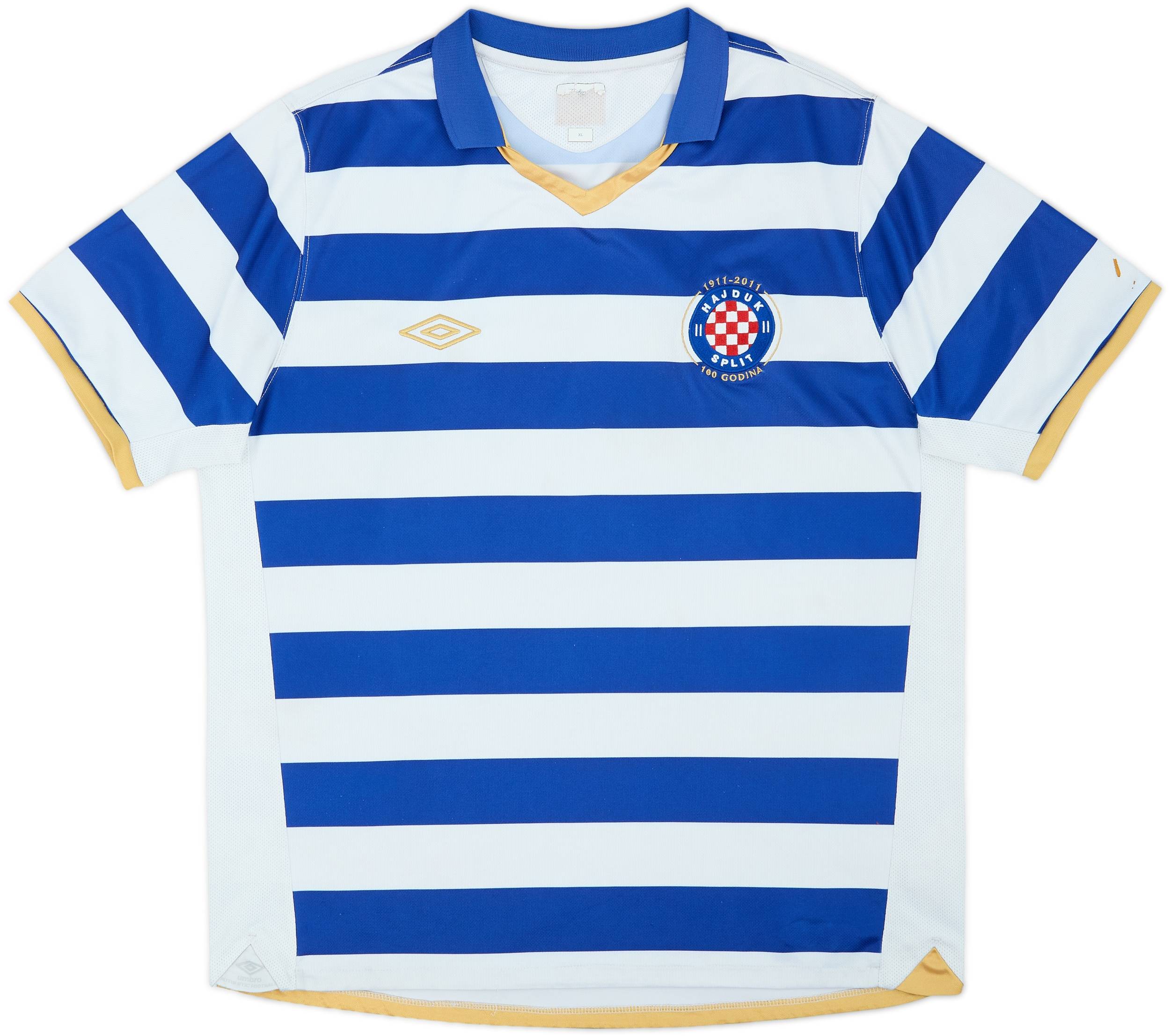 2010-12 Hajduk Split Centenary Third Shirt - 6/10 - (XL)