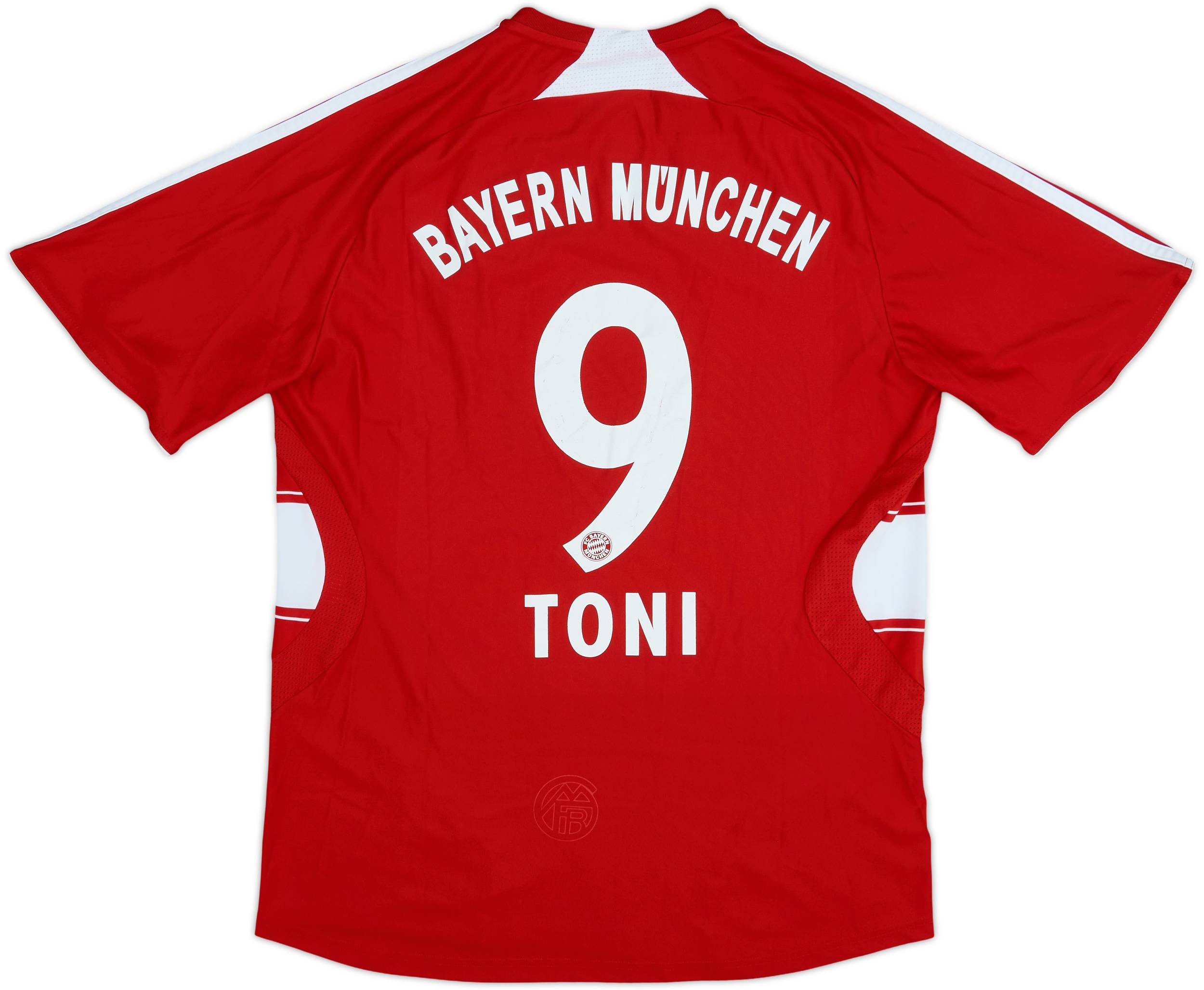 2007-08 Bayern Munich Home Shirt Toni #9 - 6/10 - (M)