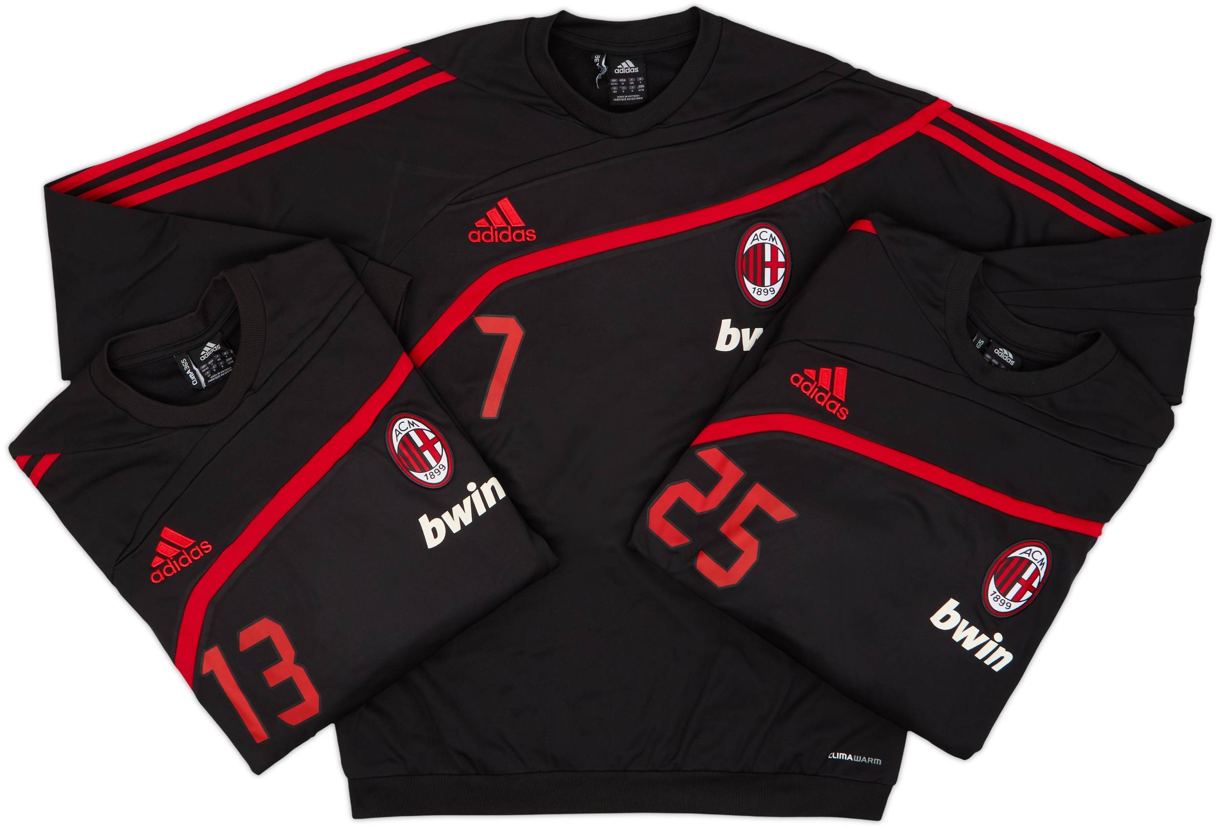 2009-10 AC Milan Player Issue adidas Sweat Top # - 7/10 - (M/L)