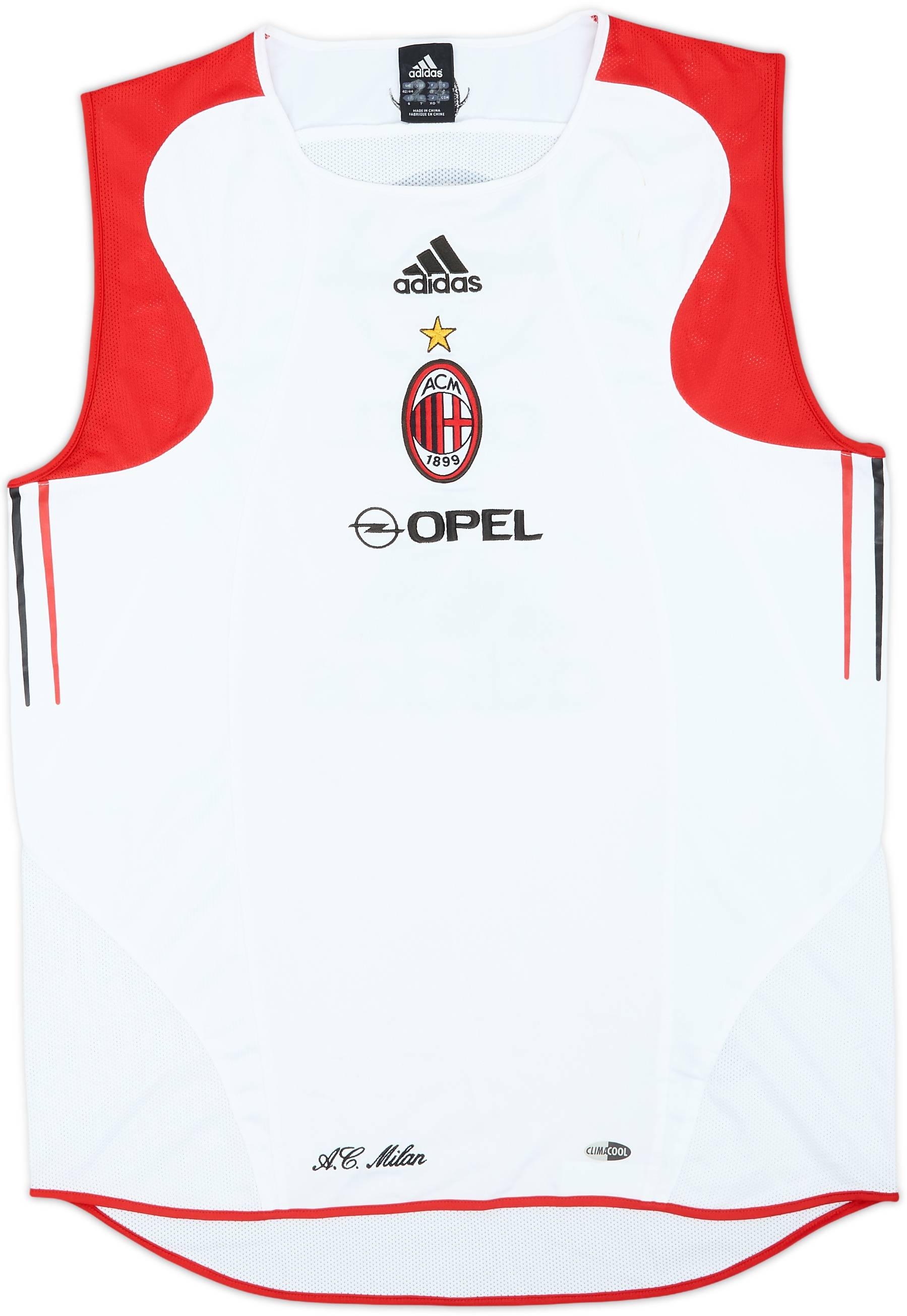 2004-05 AC Milan Player Issue adidas Vest - 7/10 - (L)