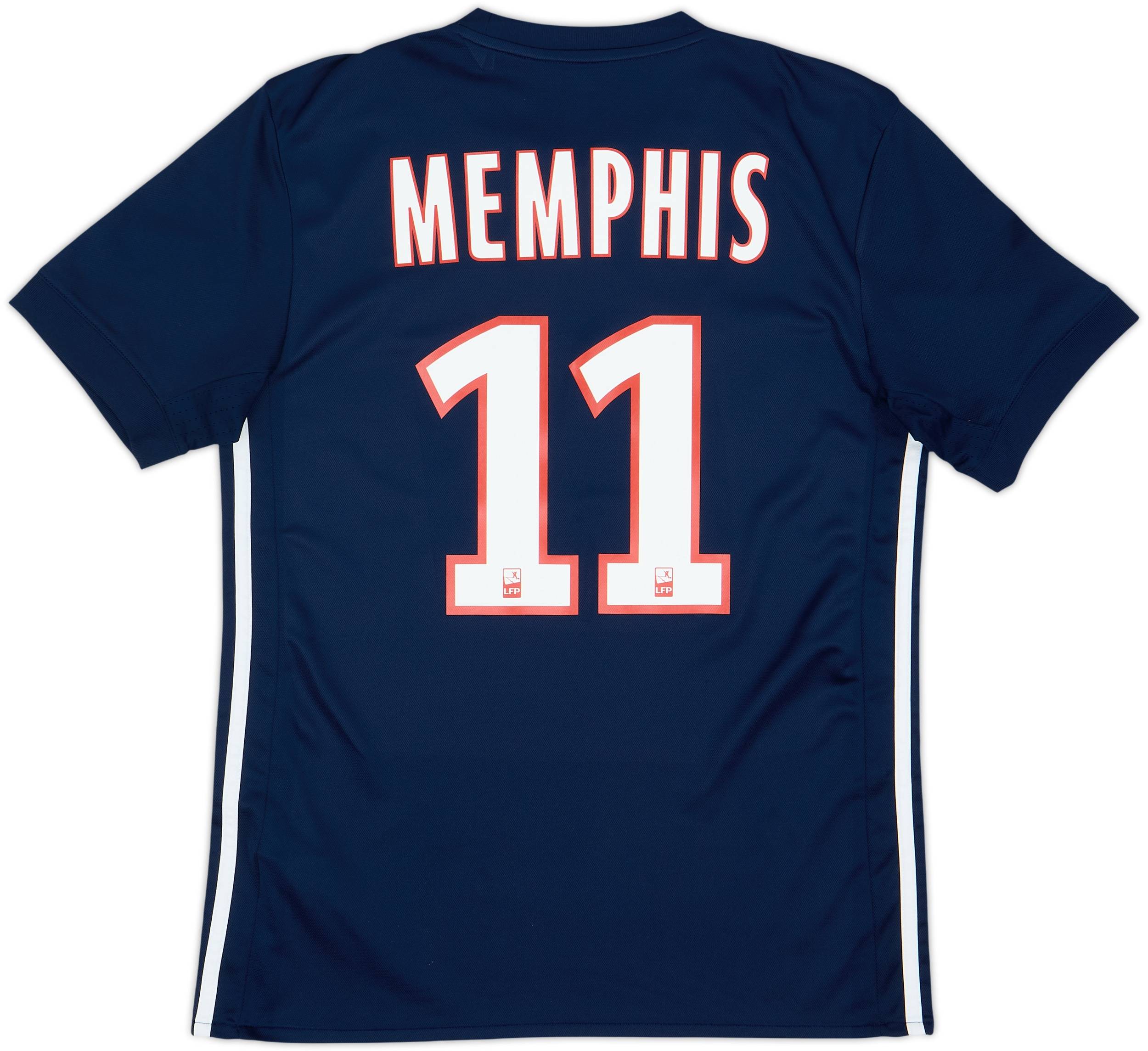 2017-18 Lyon Away Shirt Memphis #11 - 10/10 - (S)
