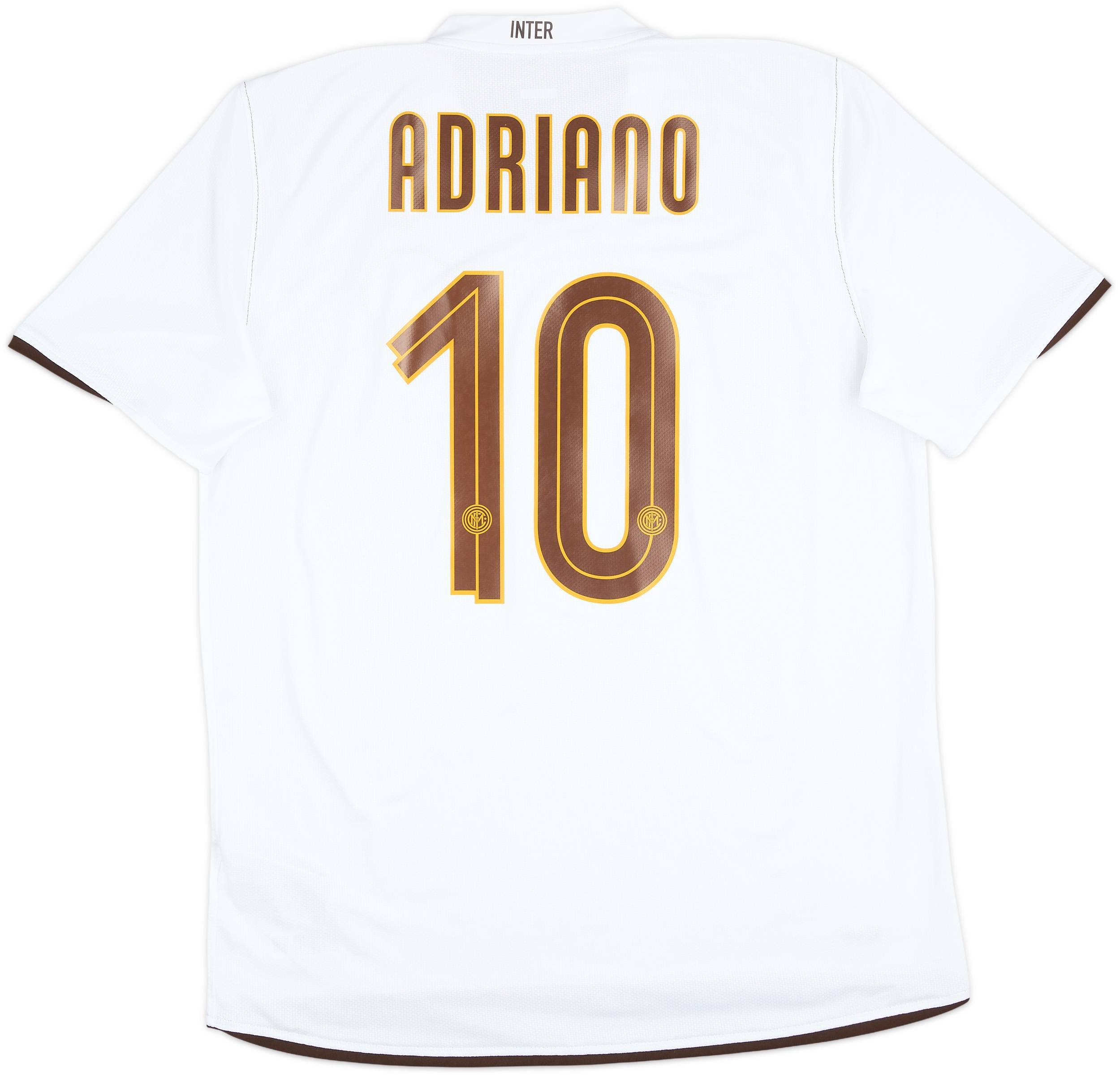 2008-09 Inter Milan Away Shirt Adriano #10 - 8/10 - (L)
