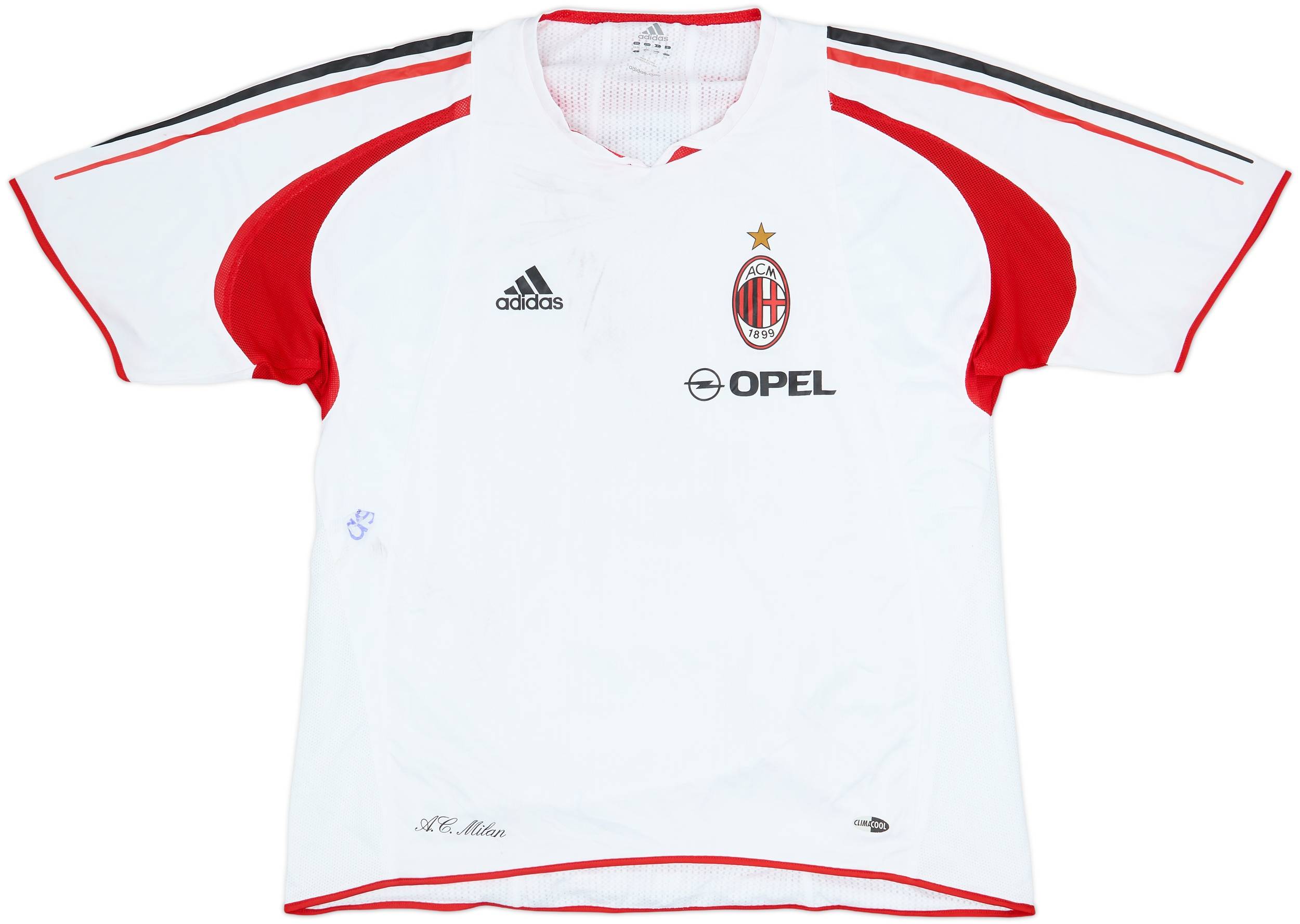 2004-05 AC Milan Player Issue adidas Training Shirt - 5/10 - (L/XL)