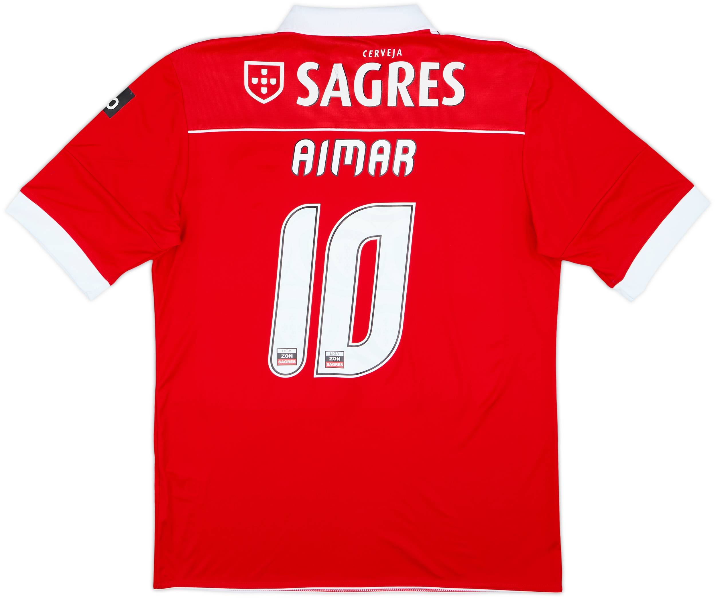 2010-11 Benfica Home Shirt Aimar #10 - 6/10 - (M)