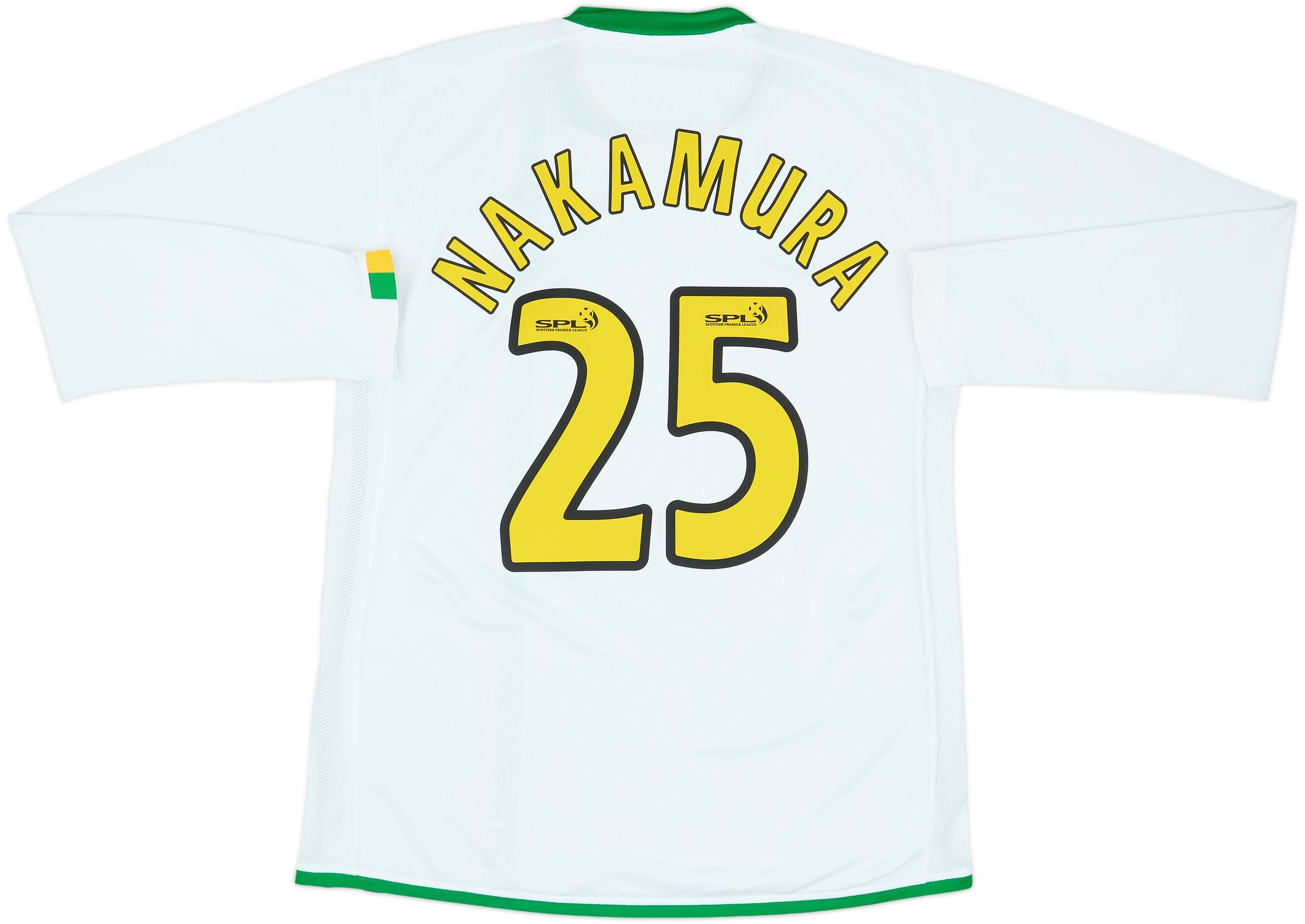 2006-08 Celtic Player Issue European L/S Shirt Nakamura #25 - 8/10 - (L)