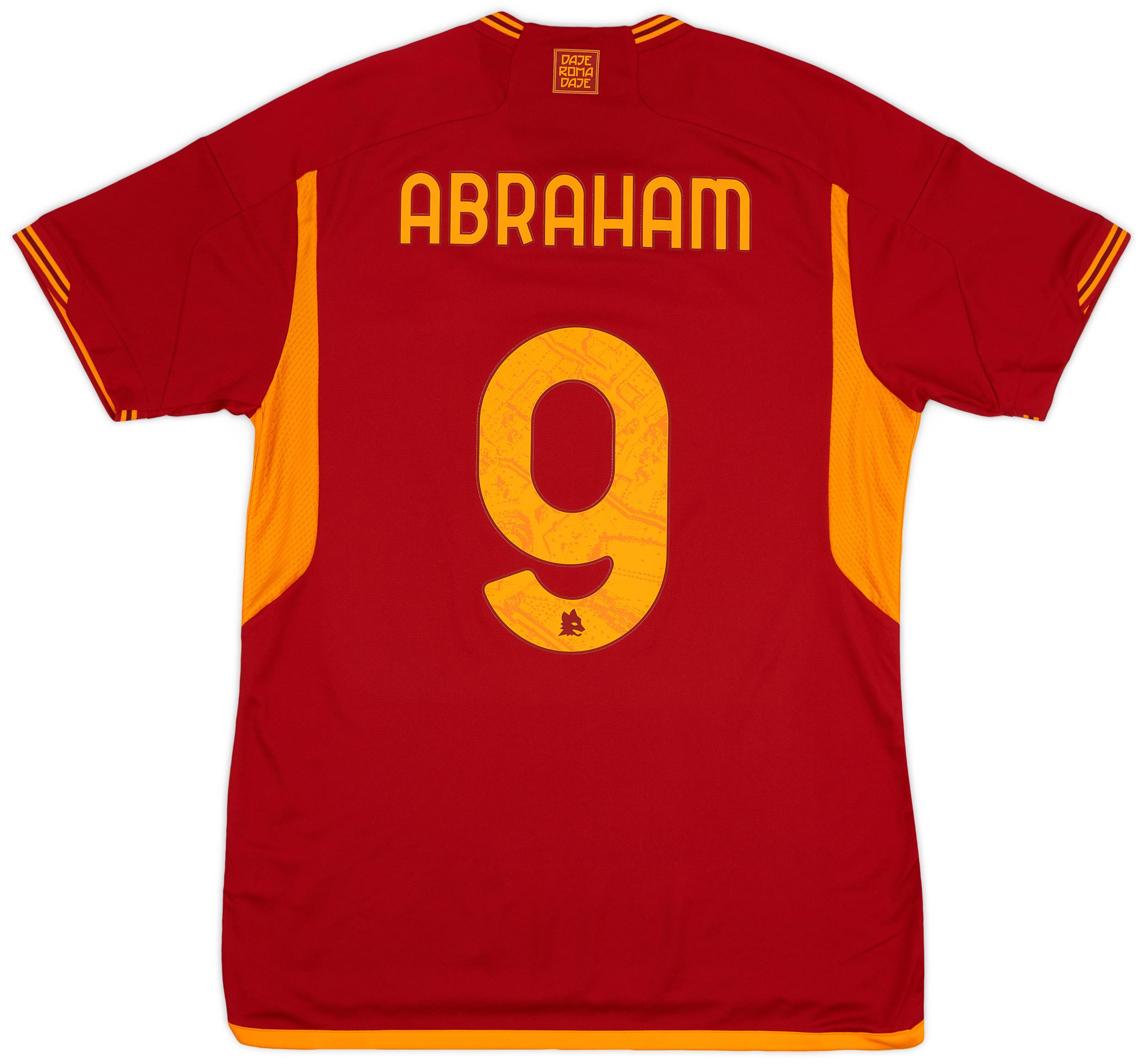 2023-24 Roma Home Shirt Abraham #9