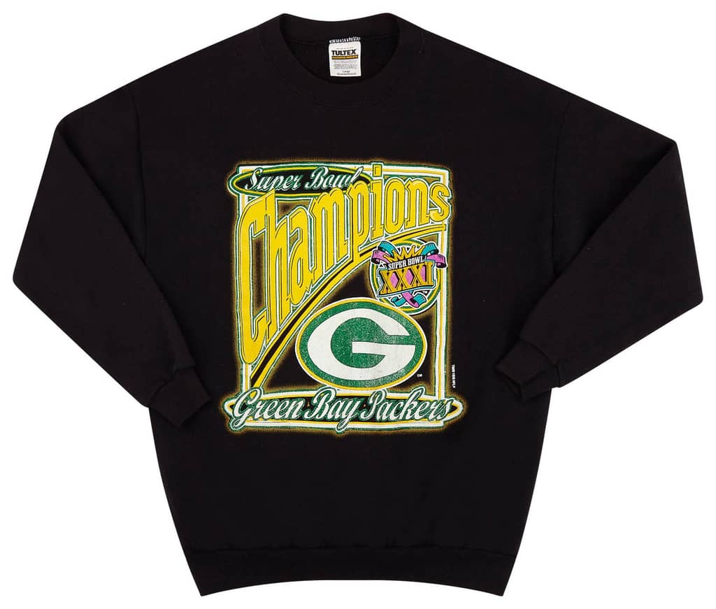 1997 Green Bay Packers Super Bowl XXXI Champions Sweat Top L