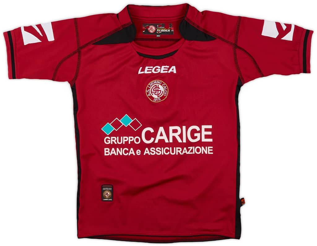 2006-07 Livorno Home Shirt Morrone #4 - 8/10 - (XS)