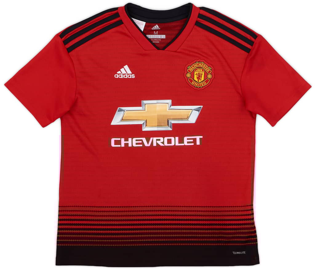 2018-19 Manchester United Home Shirt - 8/10 - (M.Boys)