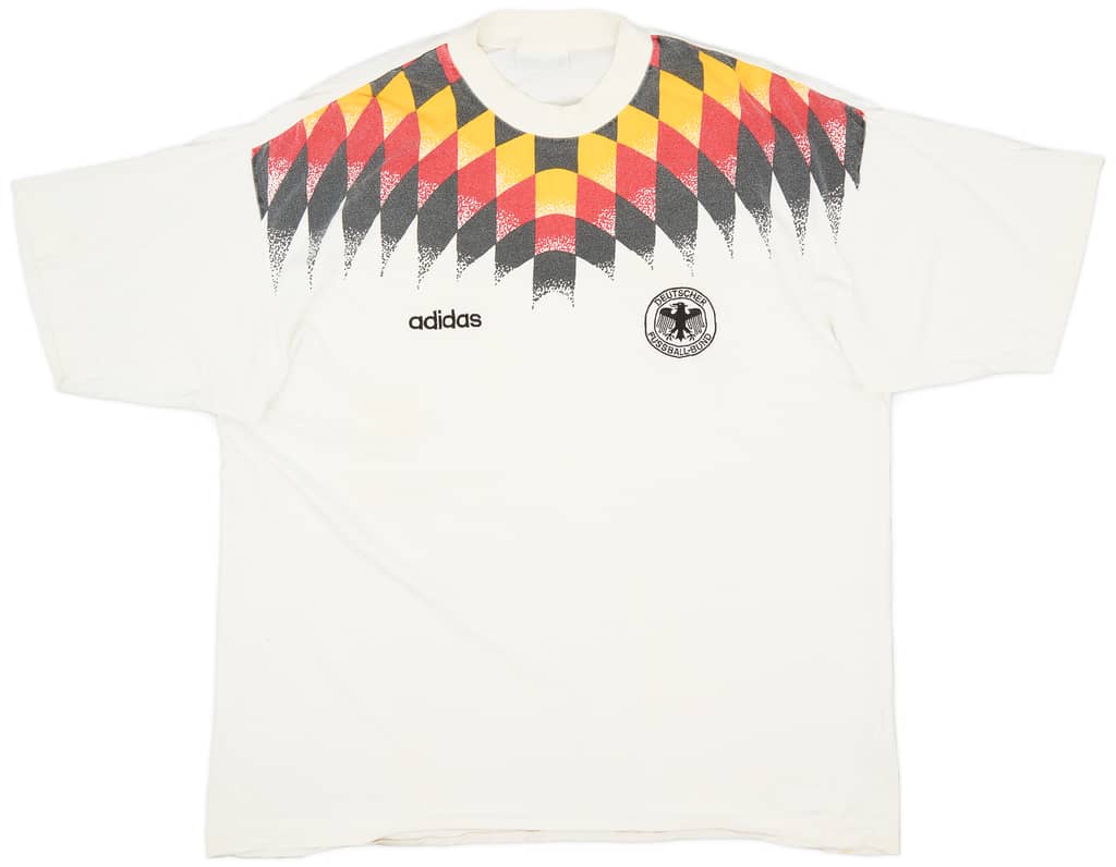1994-96 Germany adidas Training Cotton Tee - 8/10 - (XL)