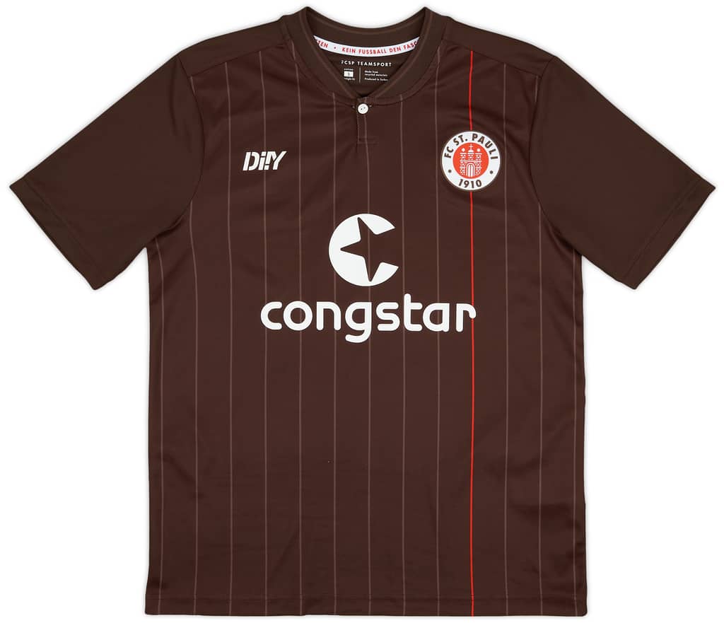 2021-22 St Pauli Home Shirt Lawrence #3 - 7/10 - (S)